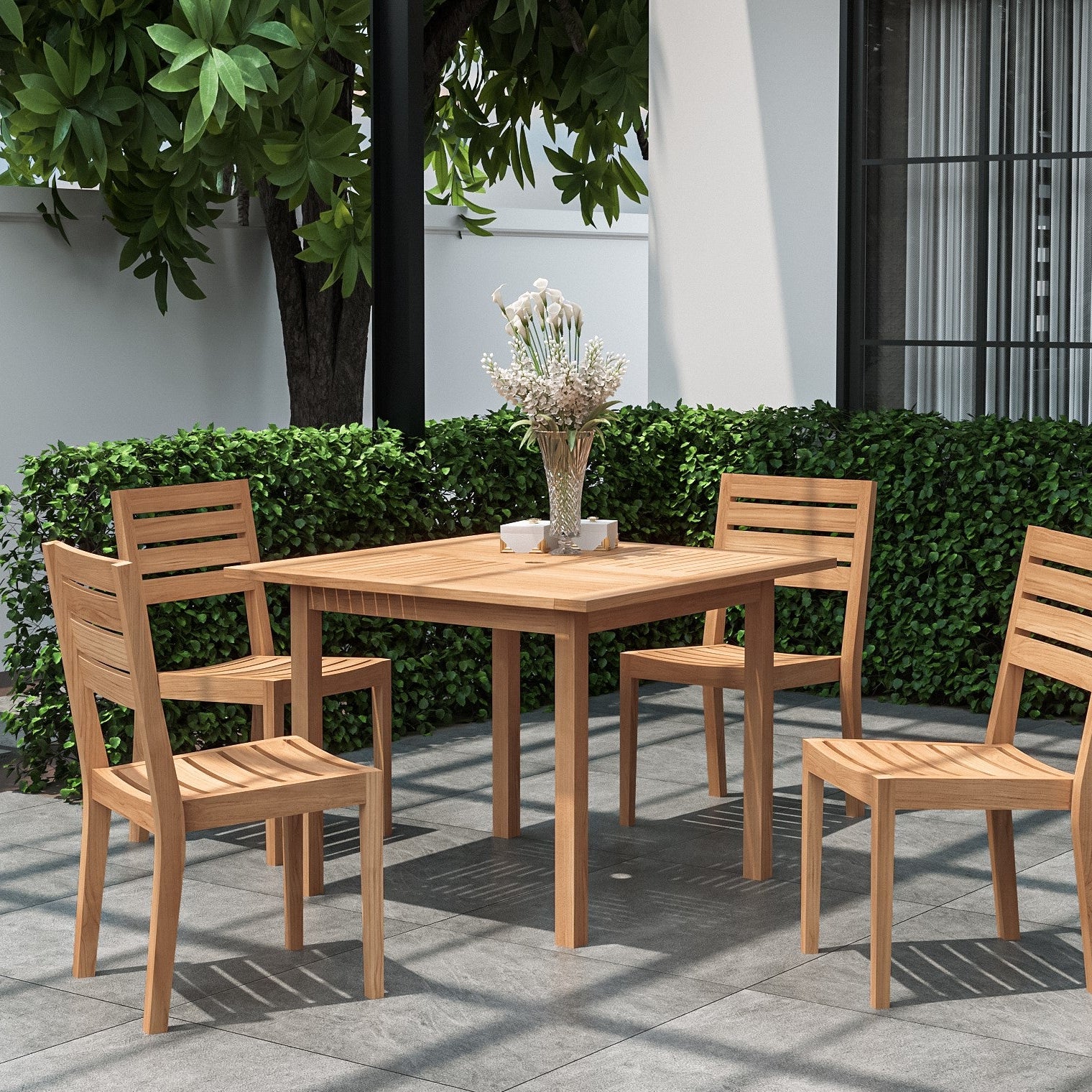 Berlinca Teak Dining Chair - Wisteria