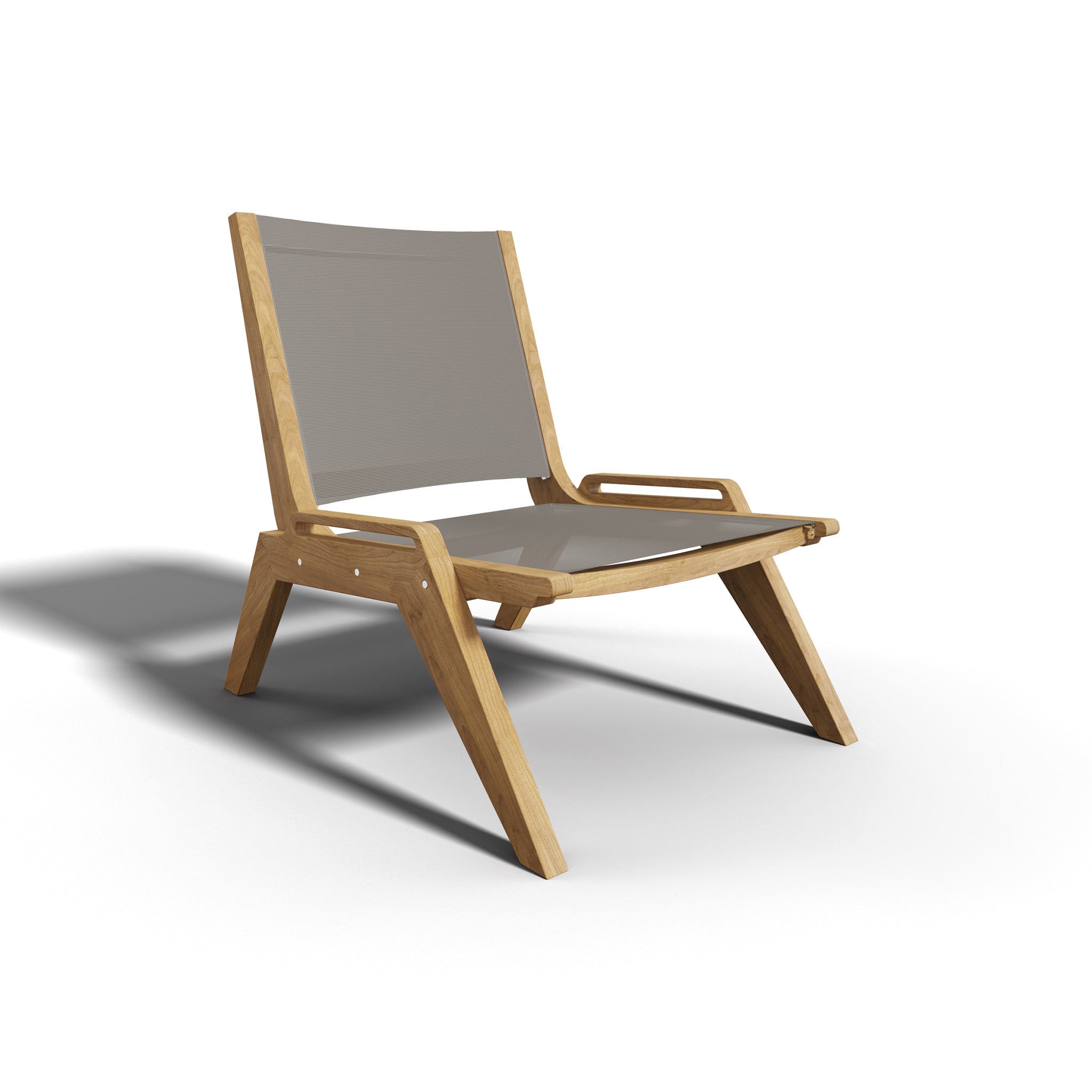 Seravelle Teak Sling Chair - Wisteria