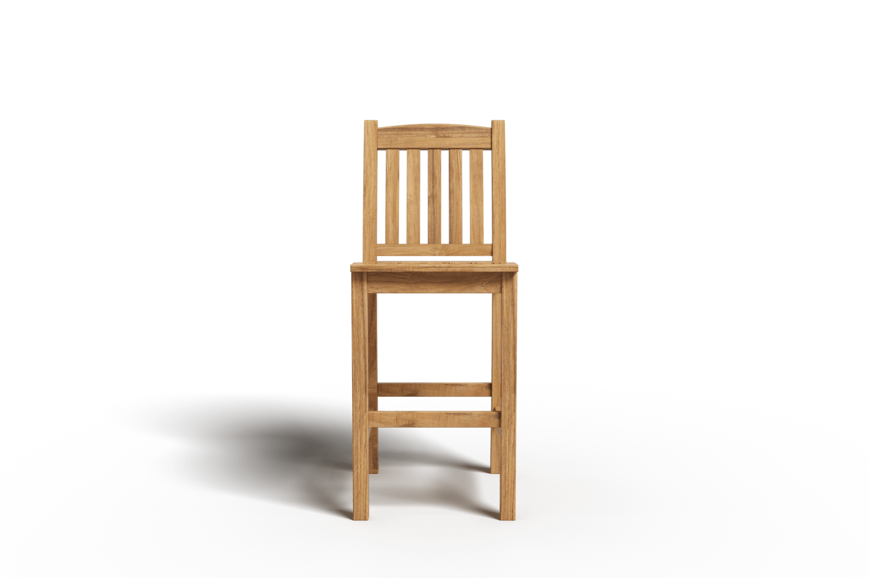 Oristano Teak Slatted Barstool - Wisteria