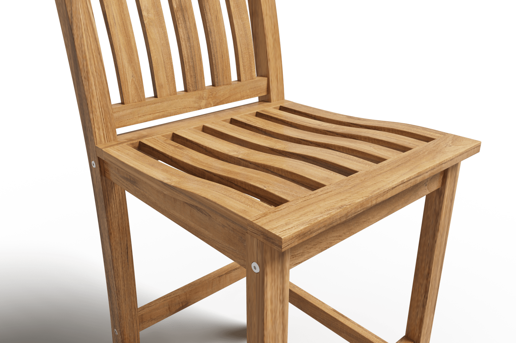 Oristano Teak Slatted Barstool - Wisteria
