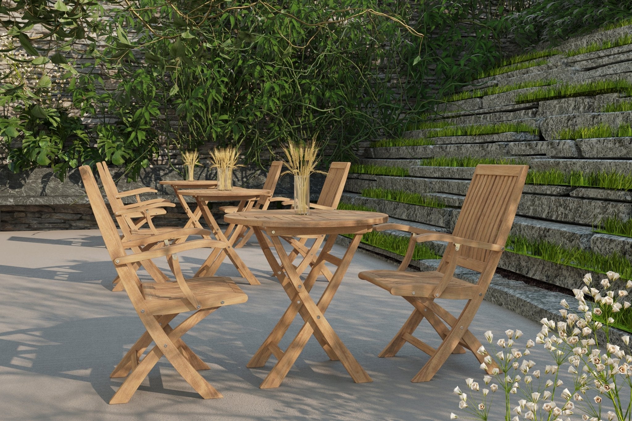 Aylann Teak Dining Table - Wisteria