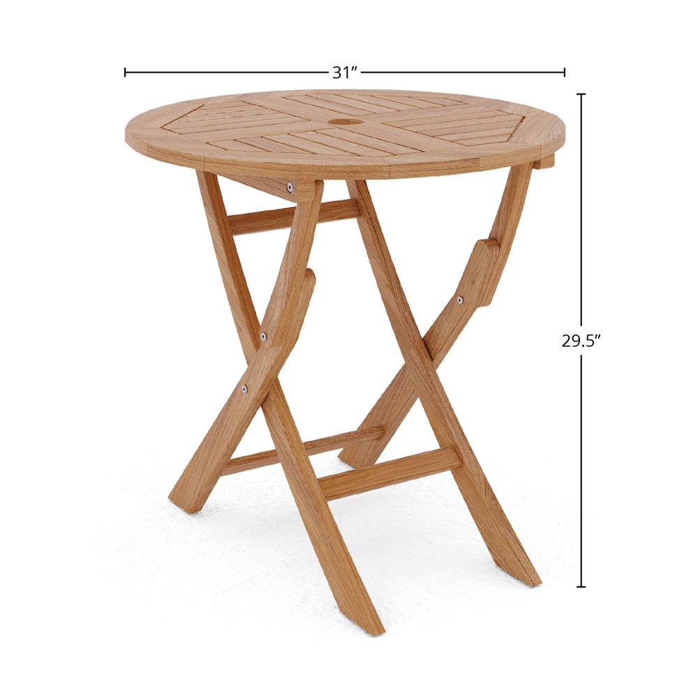 Aylann Teak Bistro Table - Wisteria