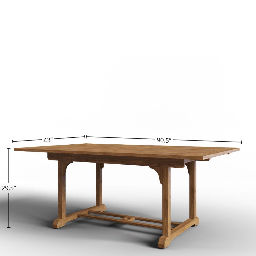 Cadrien Teak Extendable Table - Wisteria