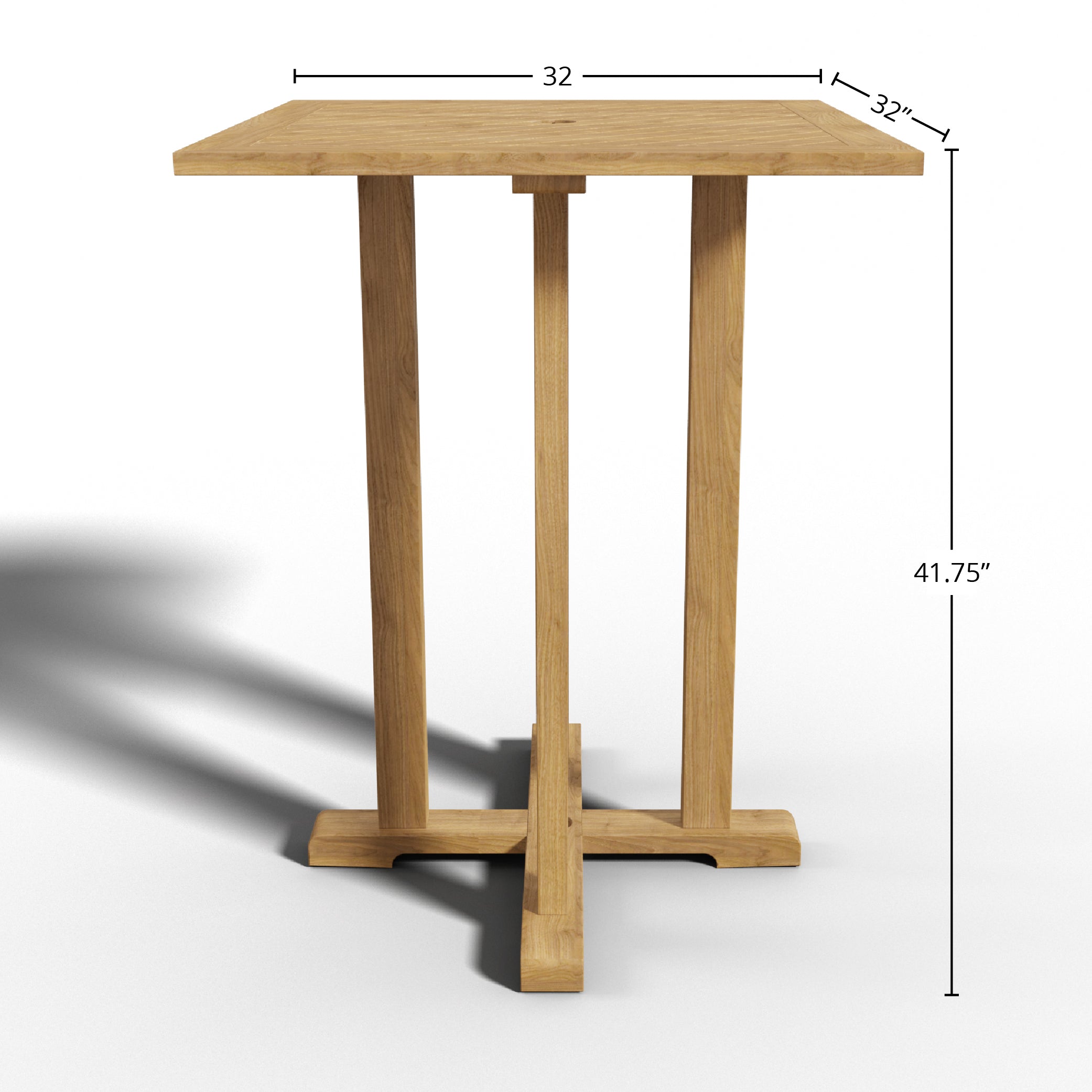 Tarsen Teak Bar Table - Wisteria