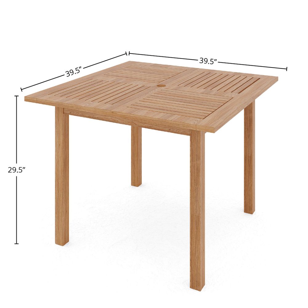 Torvane Teak Dining Table - Wisteria