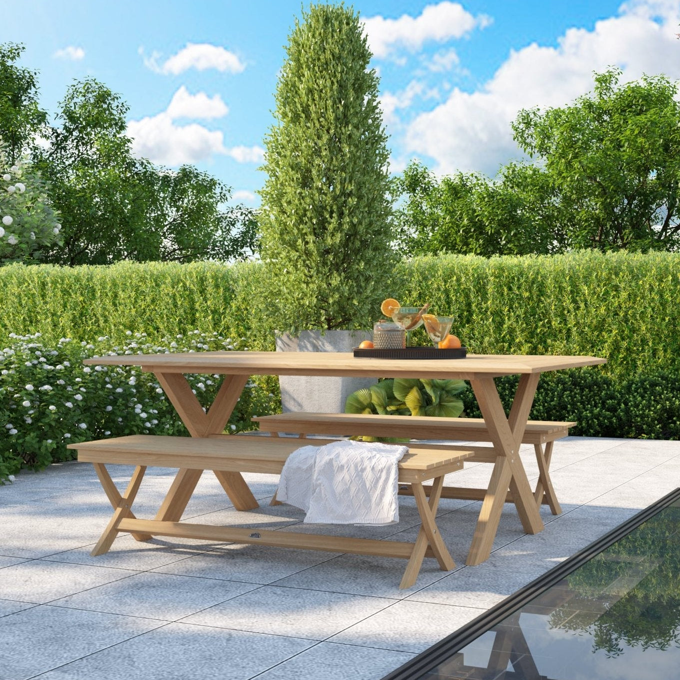Veltrano Teak Dining Table - Wisteria