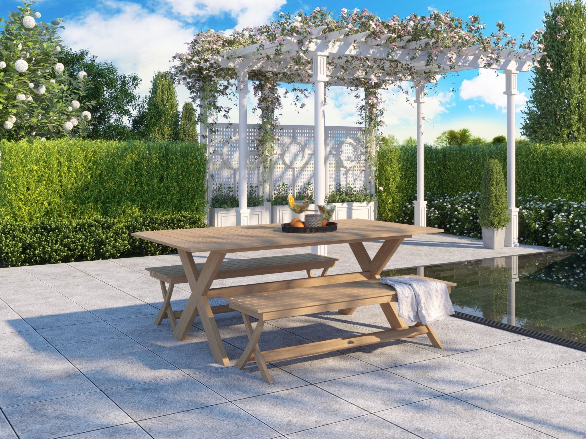Veltrano Teak Dining Table - Wisteria