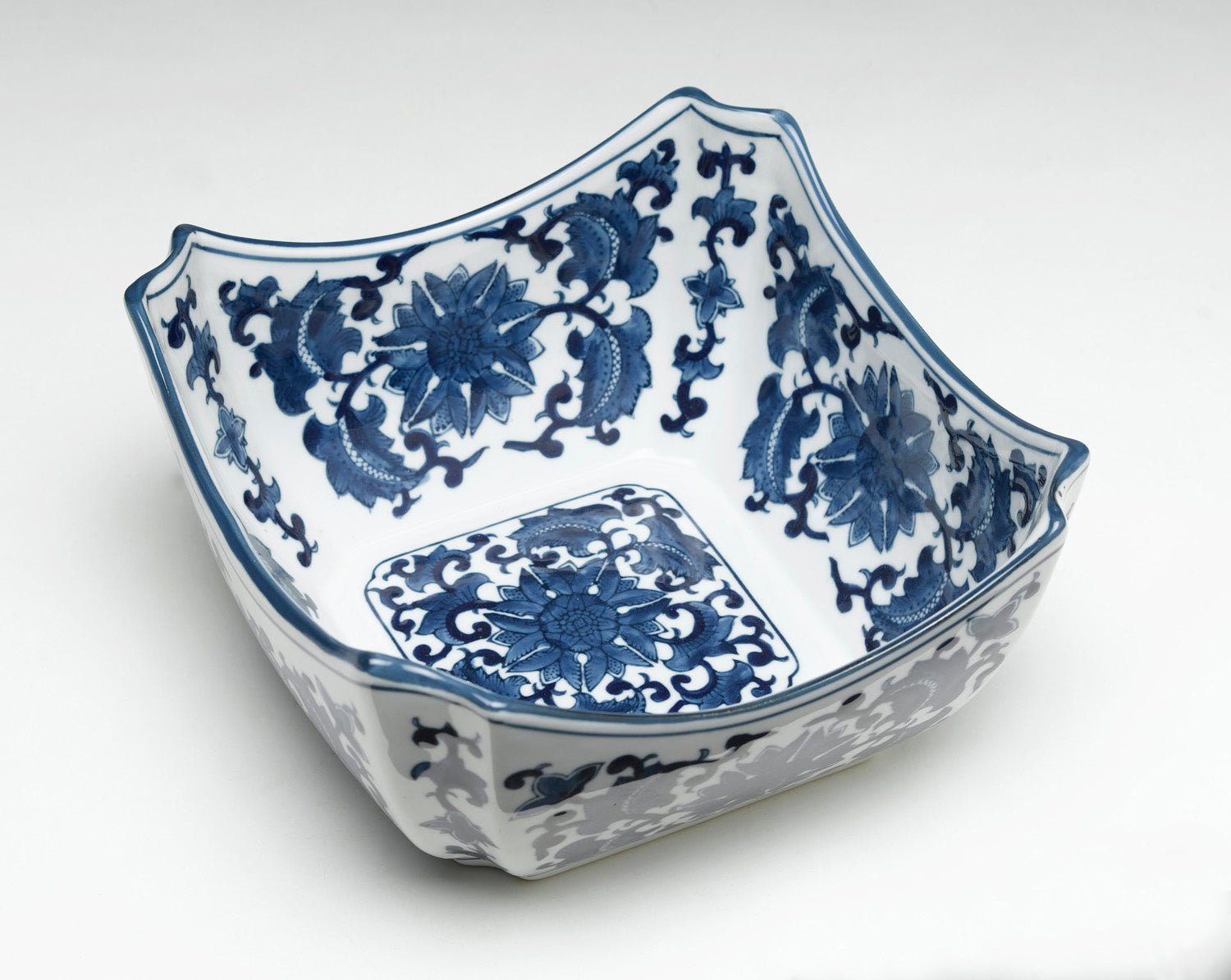 Turpan Porcelain Square Bowl - Wisteria