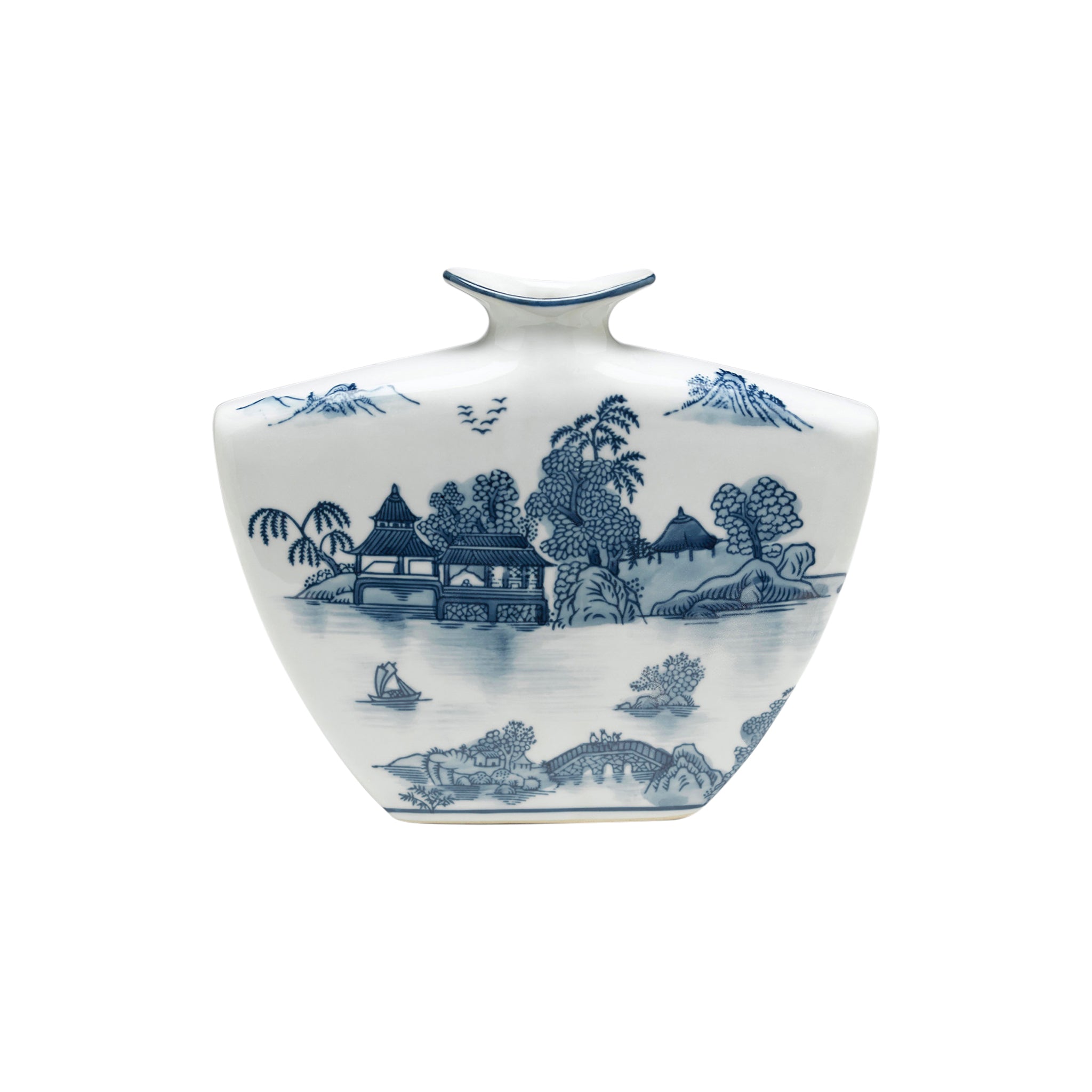 Samarkand Porcelain Willow Vase - Wisteria