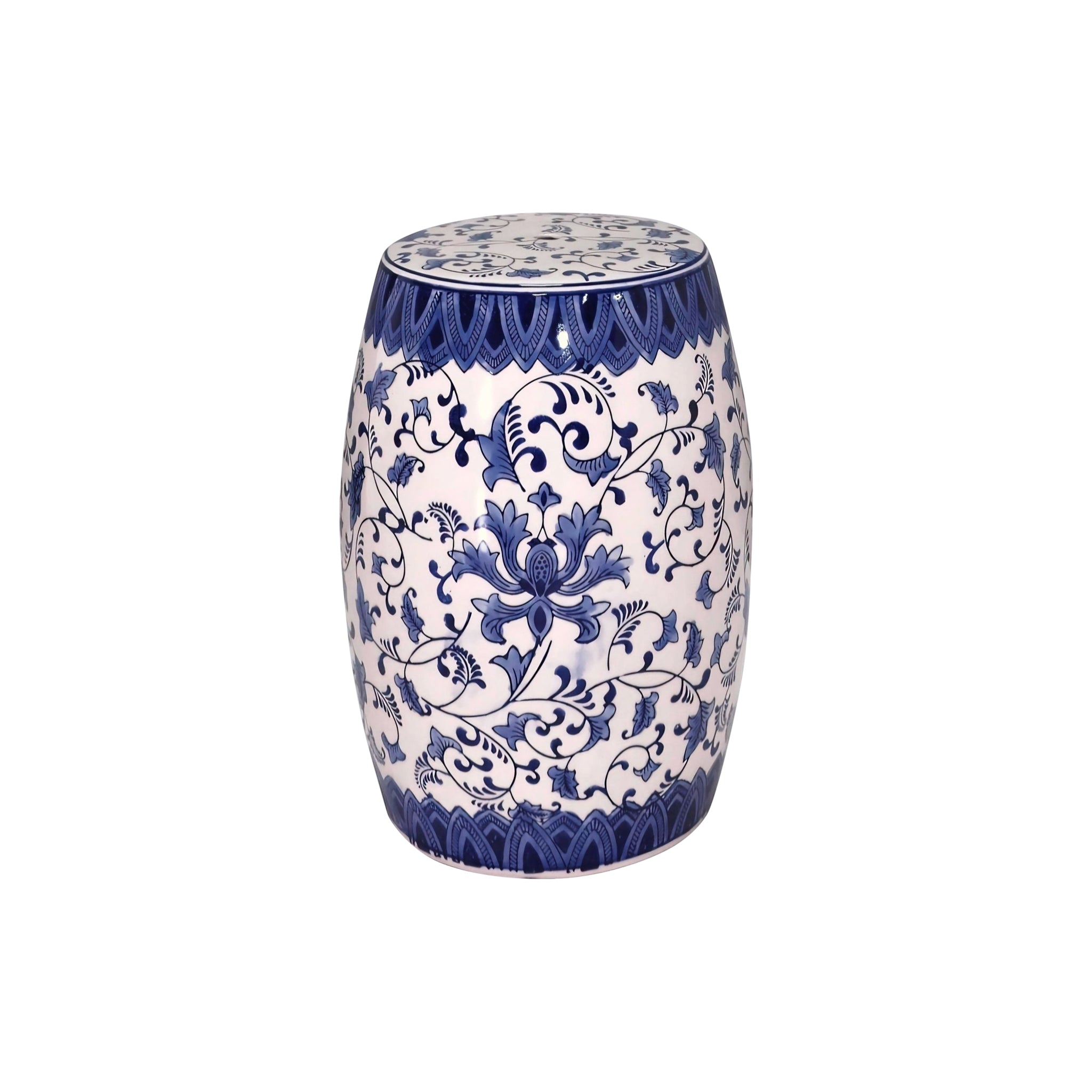 Batumi Porcelain Garden Stool - Wisteria