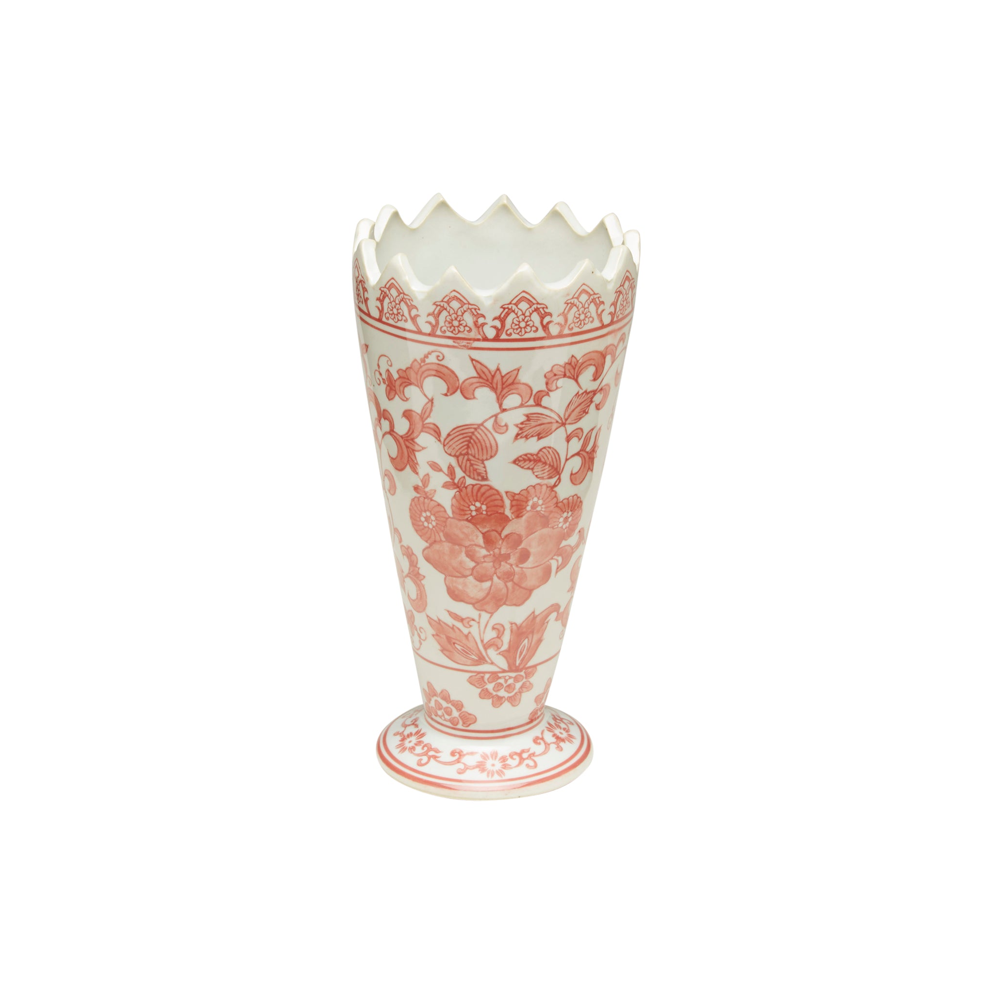 Maragha Porcelain Floral Vase - Wisteria
