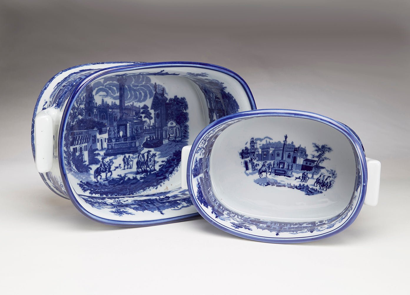 Kutaisi Toile Porcelain Planters - Wisteria