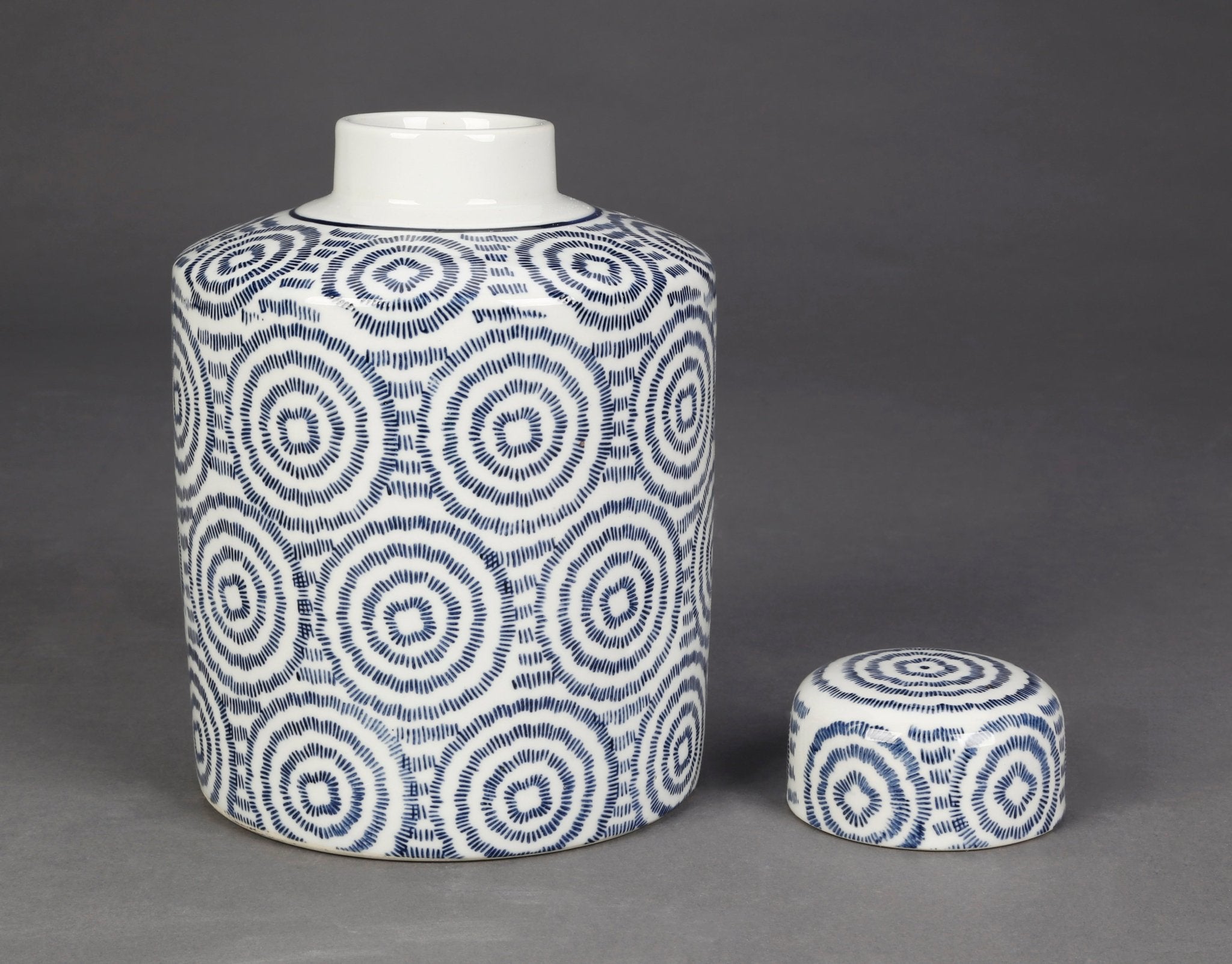 Merv Porcelain Swirl Jar - Wisteria