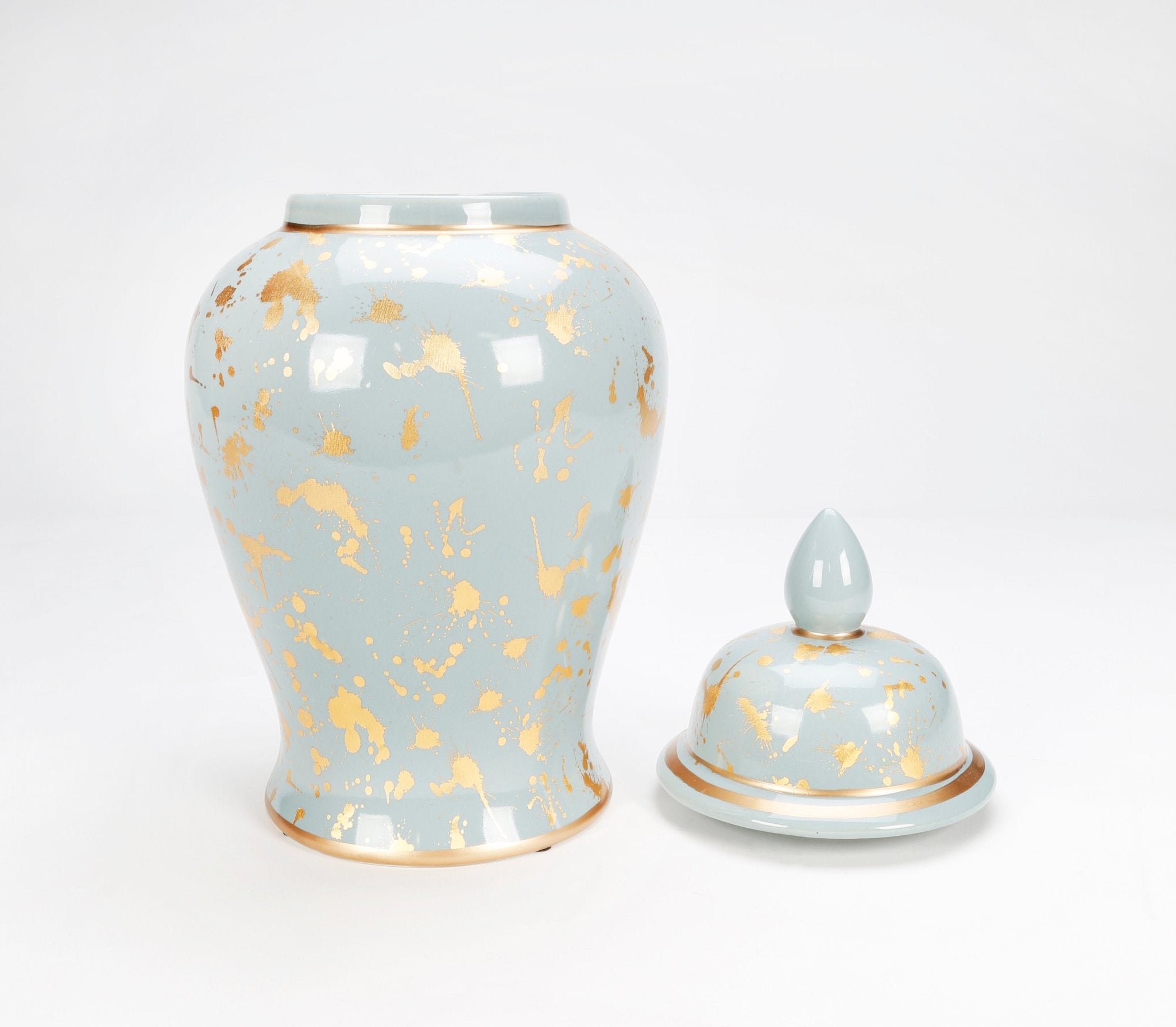 Kumul Porcelain Temple Jar - Wisteria