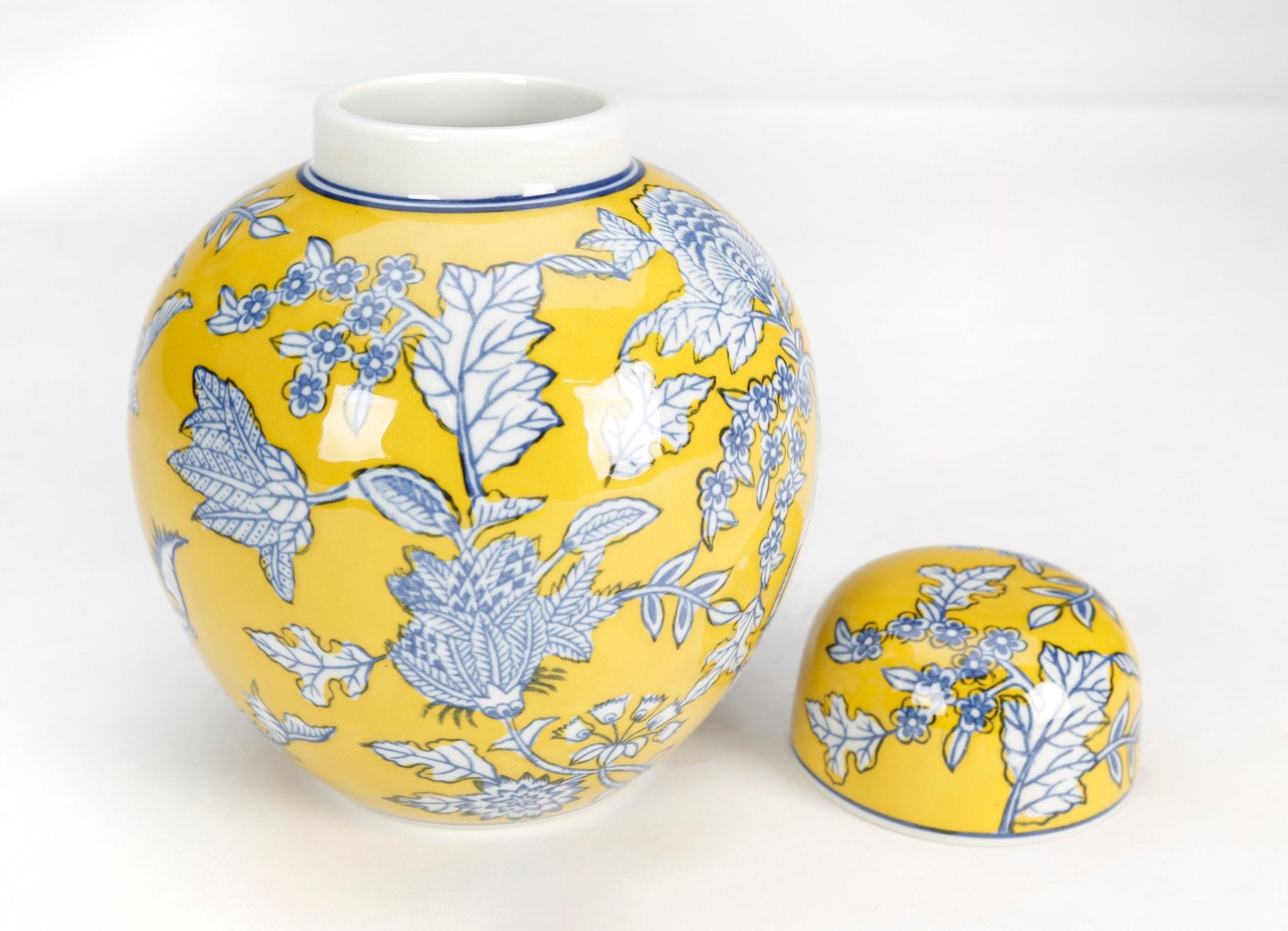 Marigold Porcelain Ginger Jar - Wisteria