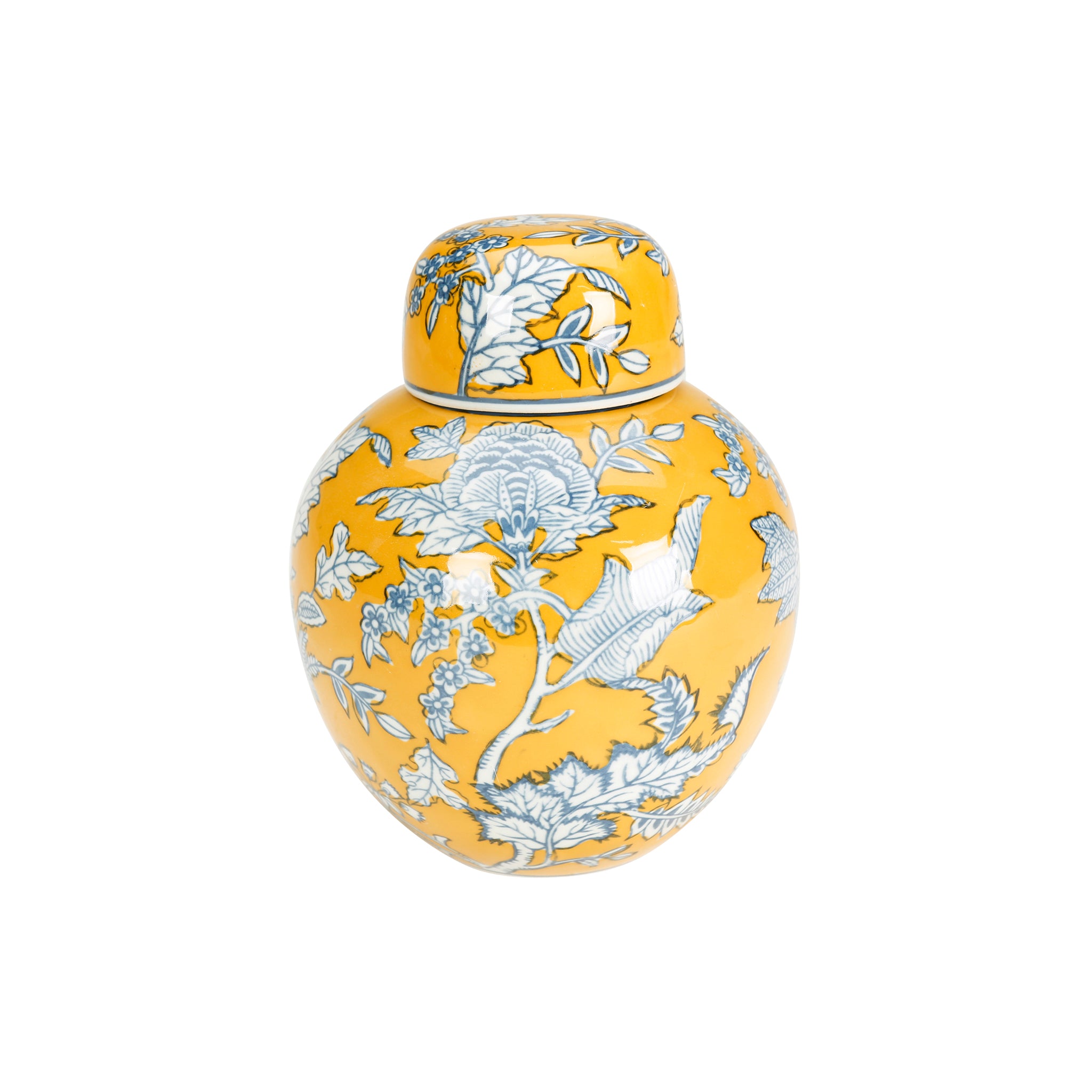 Marigold Porcelain Ginger Jar - Wisteria