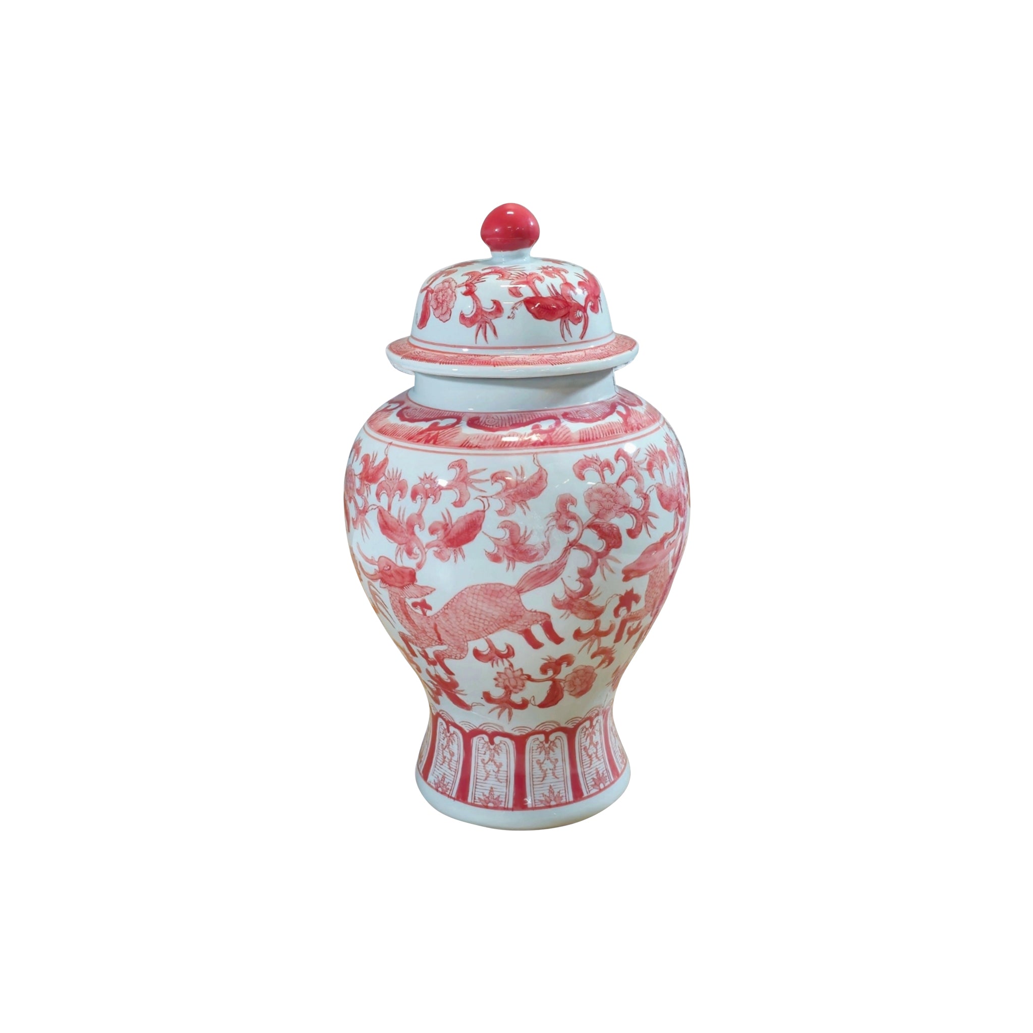 Ardahan Porcelain Qilin Jar - Wisteria