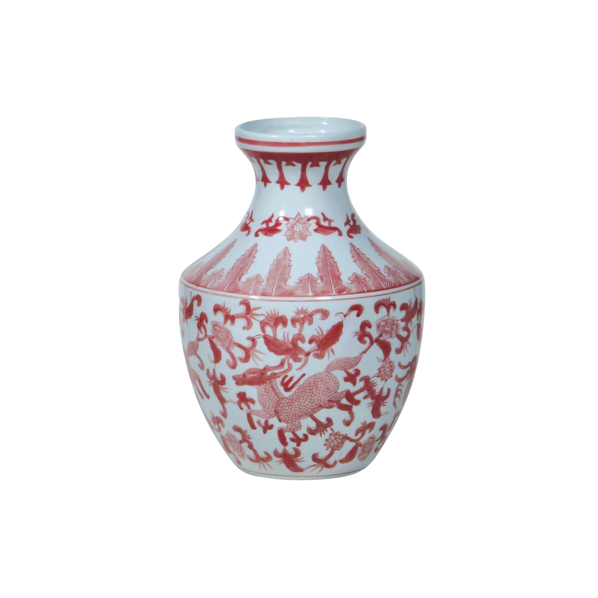 Ardahan Porcelain Qilin Urn - Wisteria