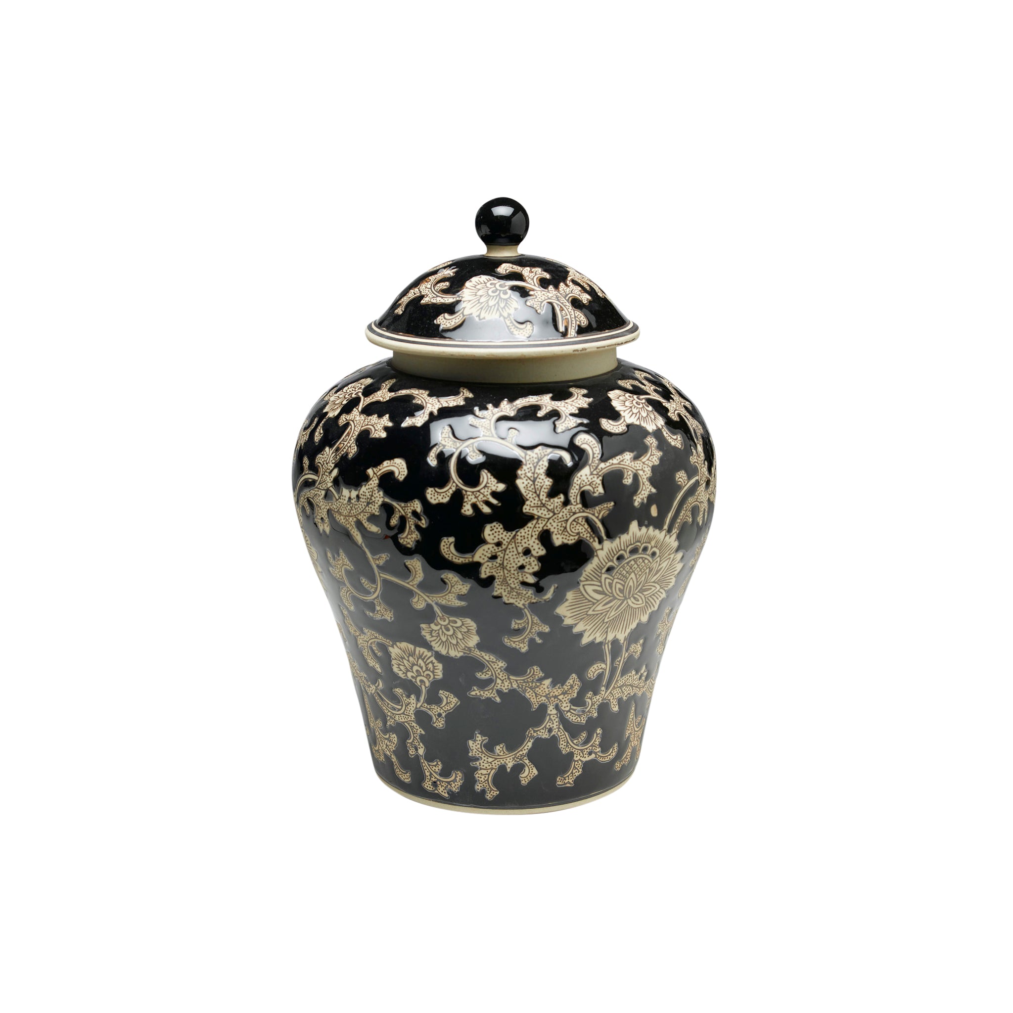 Karakoram Porcelain Ginger Jar - Wisteria