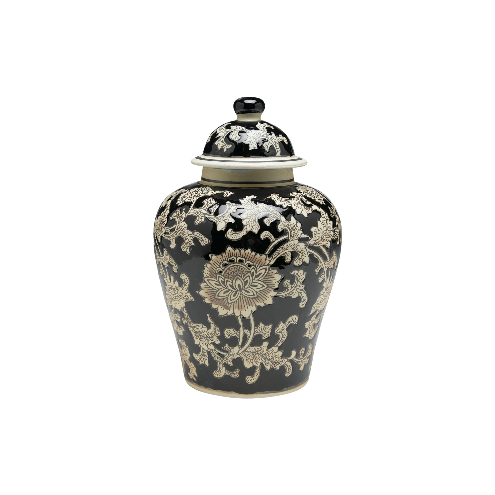 Karakoram Porcelain Ginger Jar - Wisteria