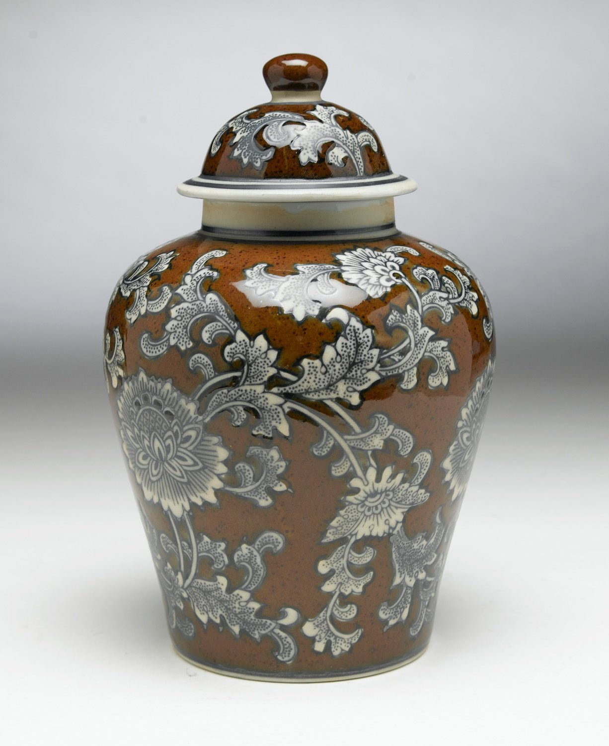 Karakoram Porcelain Ginger Jar - Wisteria