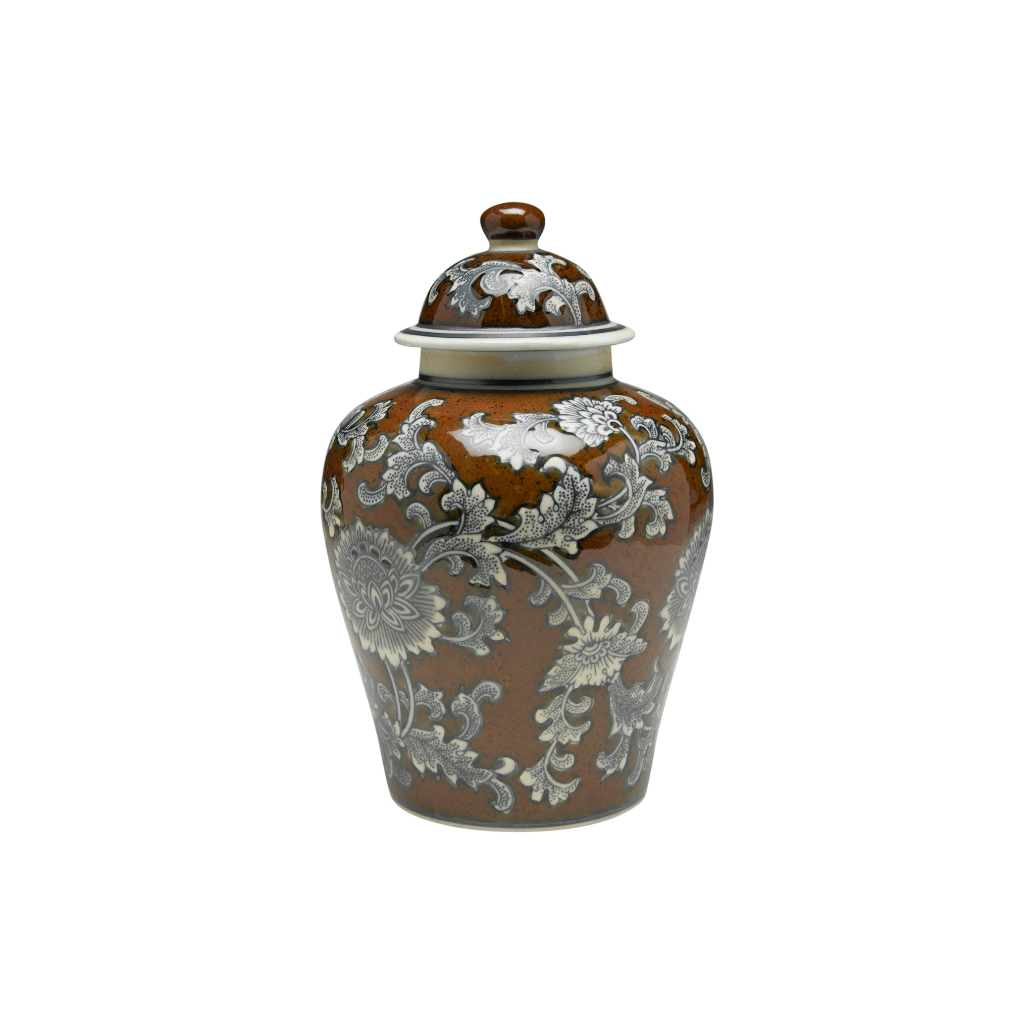 Karakoram Porcelain Ginger Jar - Wisteria