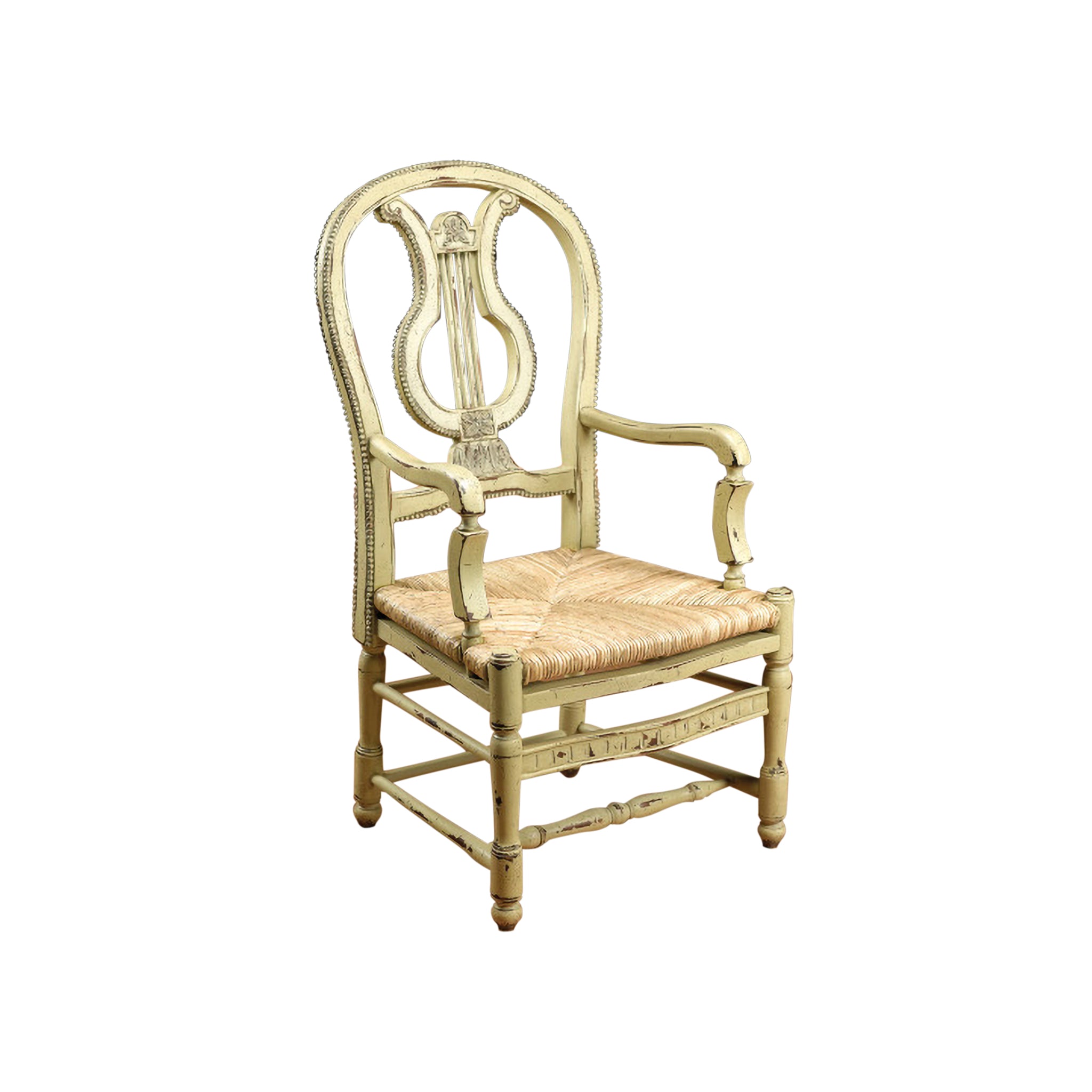 Merriton Lyre Rattan Armchair