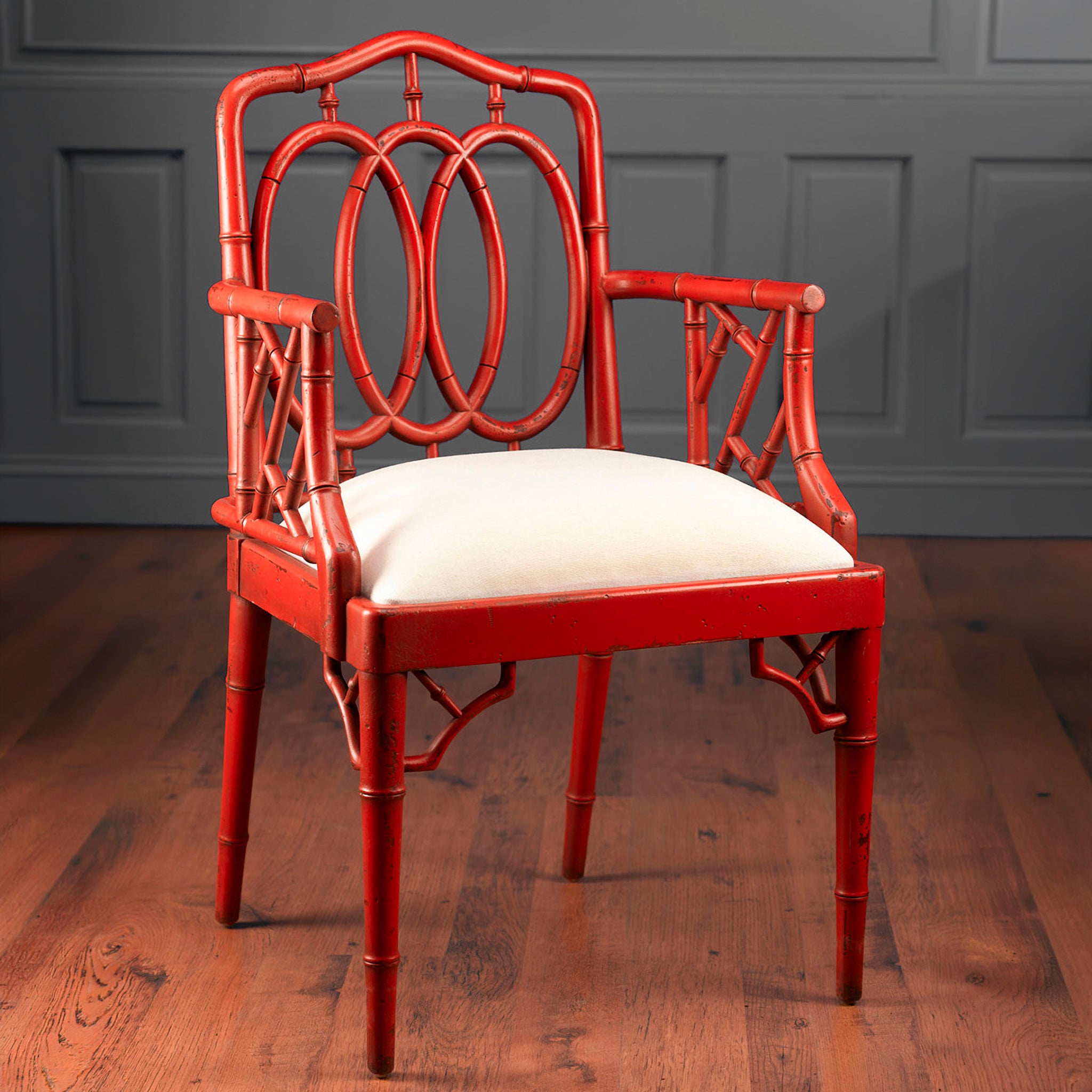 Montemerano Bamboo Mahogany Armchair