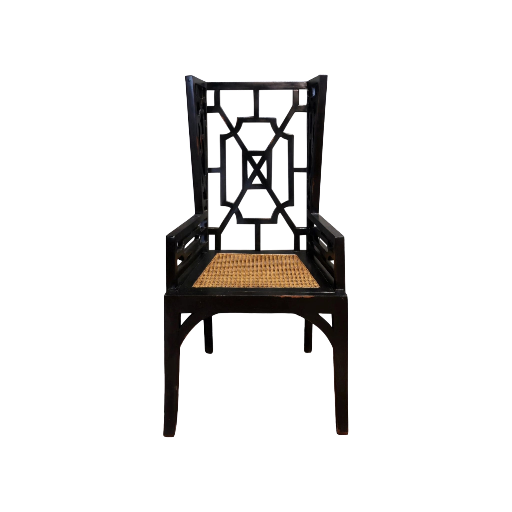 Linnea Lattice Rattan Armchair