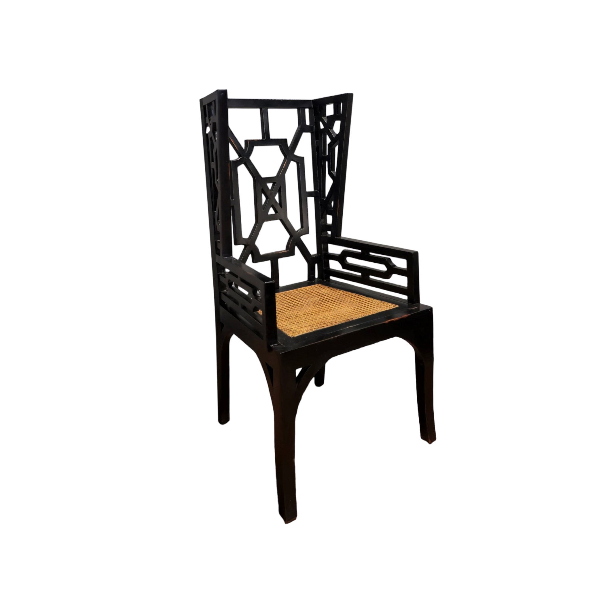 Linnea Lattice Rattan Armchair
