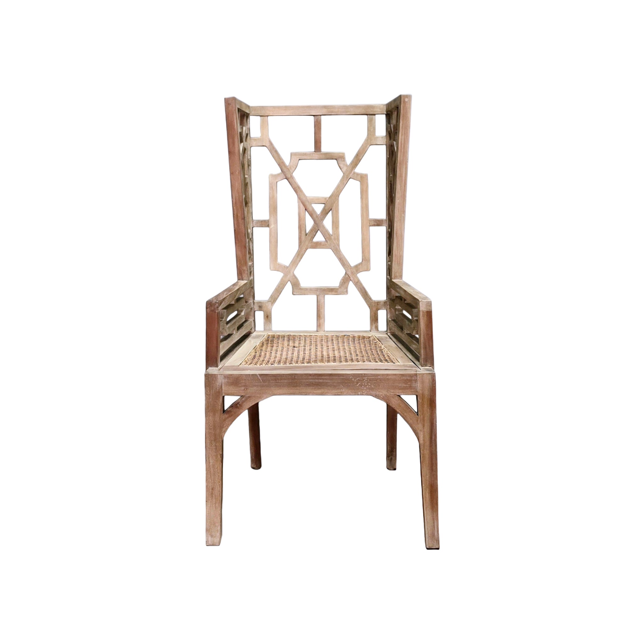 Linnea Lattice Rattan Armchair