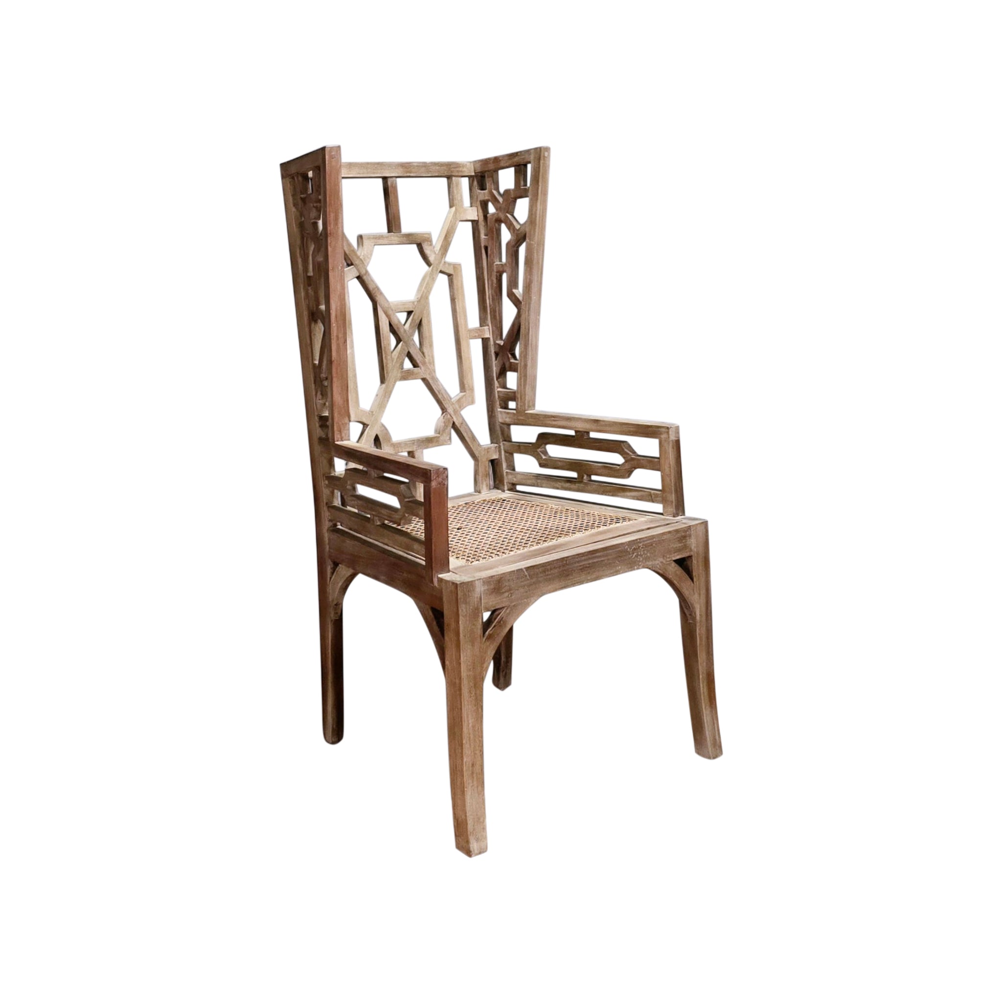 Linnea Lattice Rattan Armchair