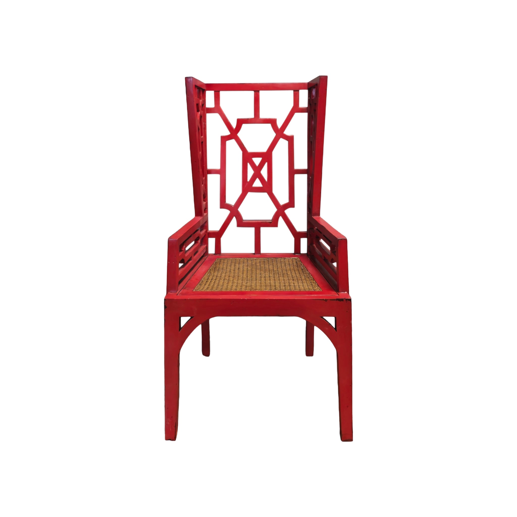 Linnea Lattice Rattan Armchair