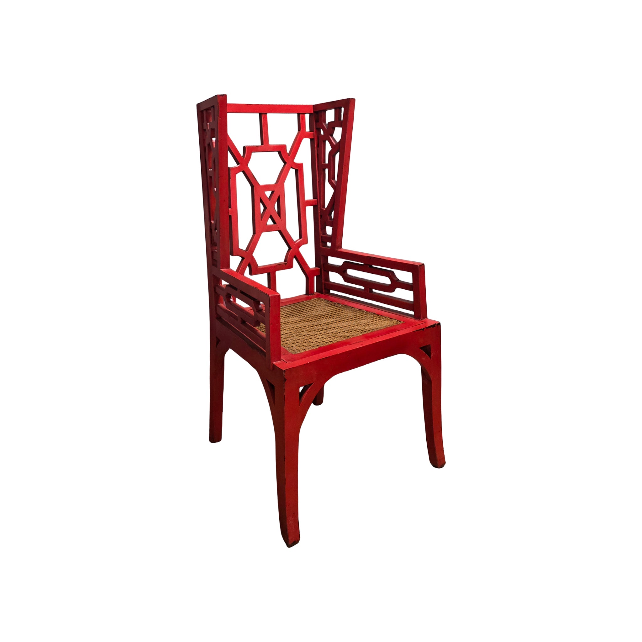 Linnea Lattice Rattan Armchair