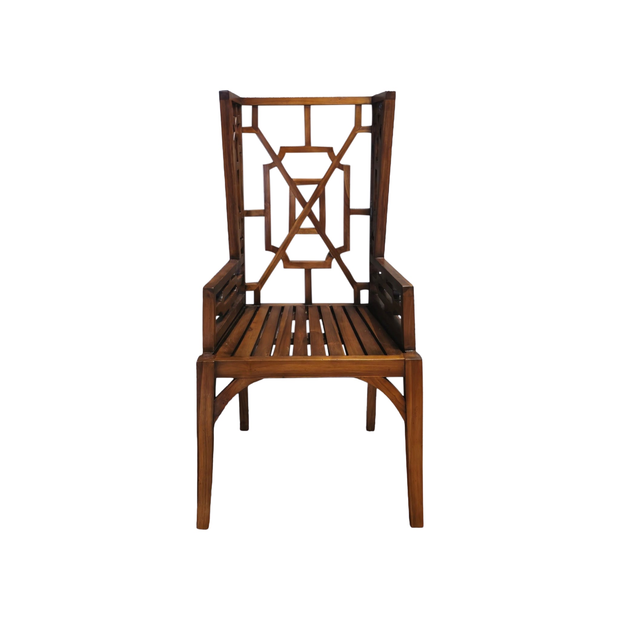 Linnea Lattice Rattan Armchair
