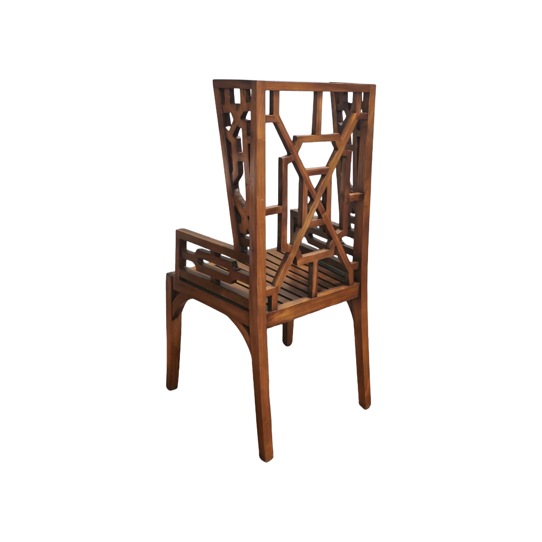 Linnea Lattice Rattan Armchair