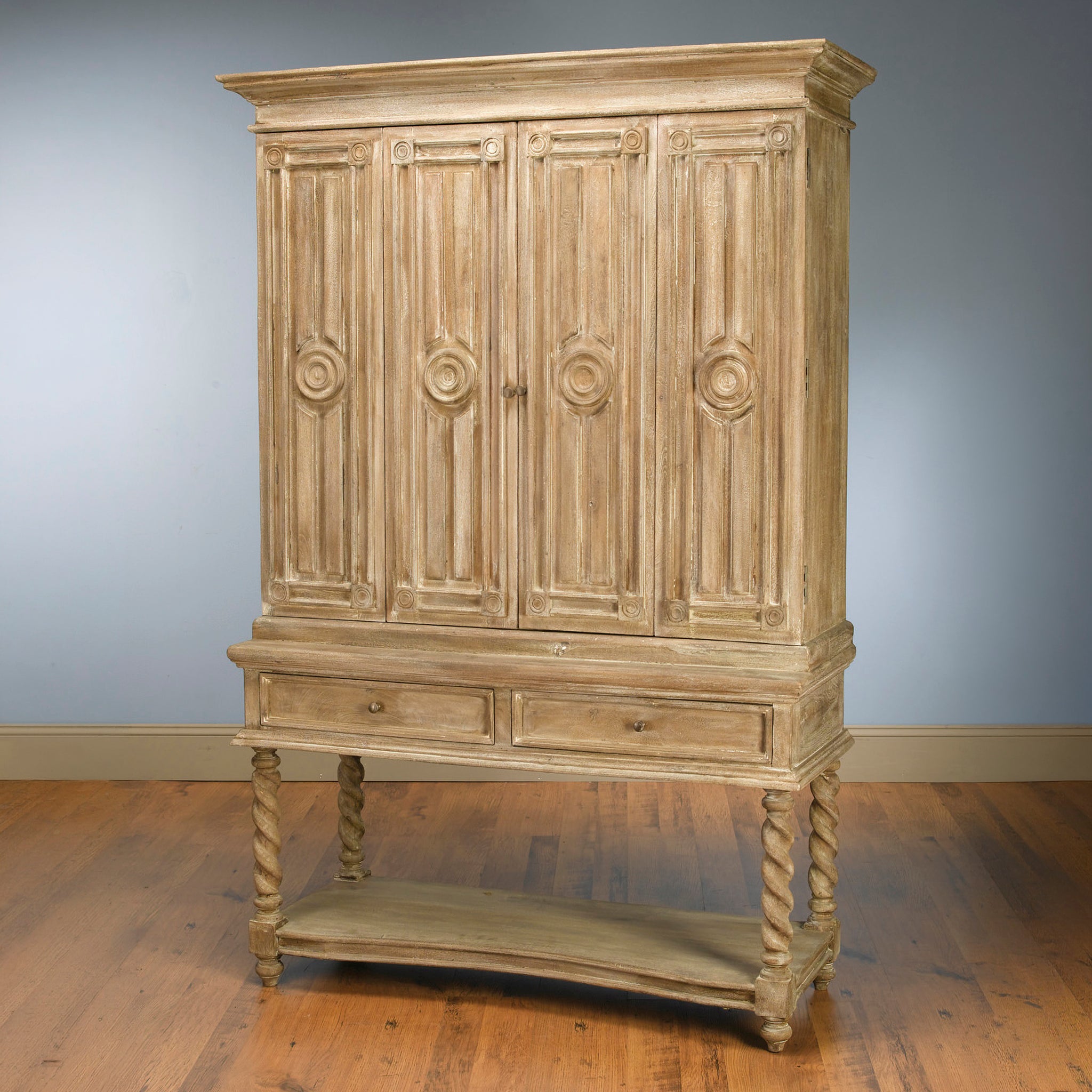 Elmsworth Carved Mango Cabinet