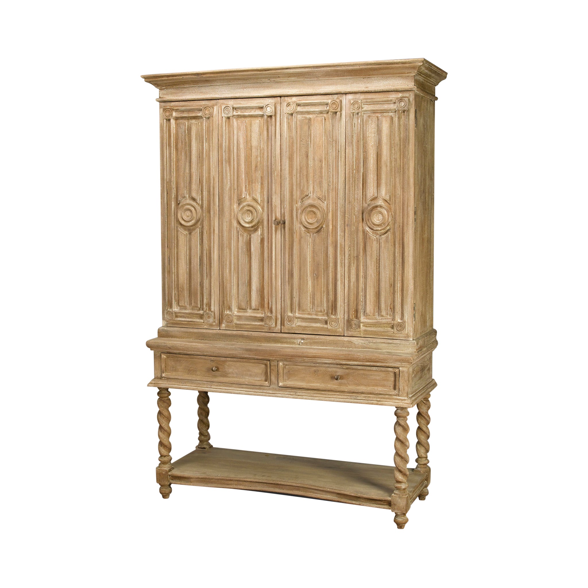 Elmsworth Carved Mango Cabinet