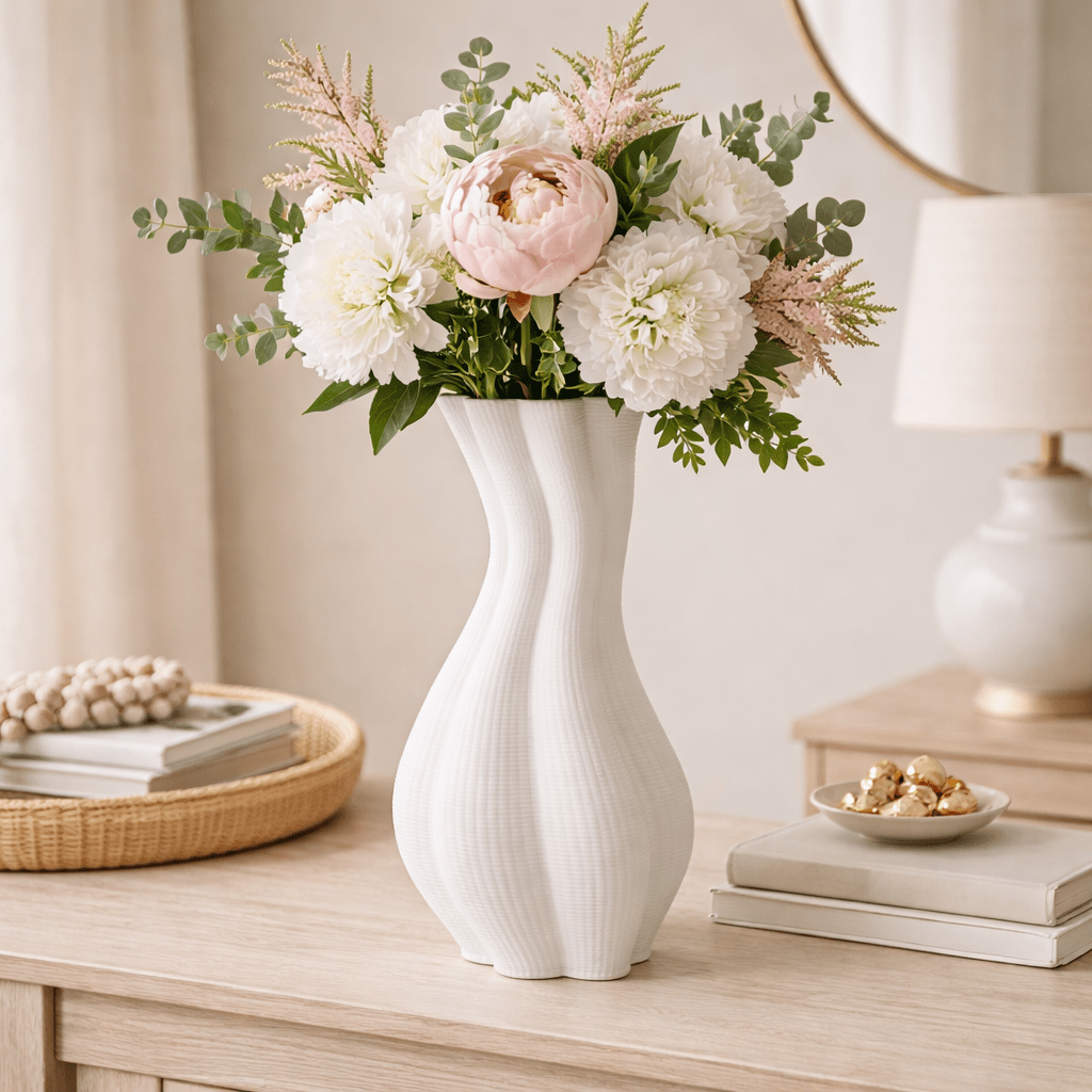 Leocadia Ceramic Twist Vase - Wisteria