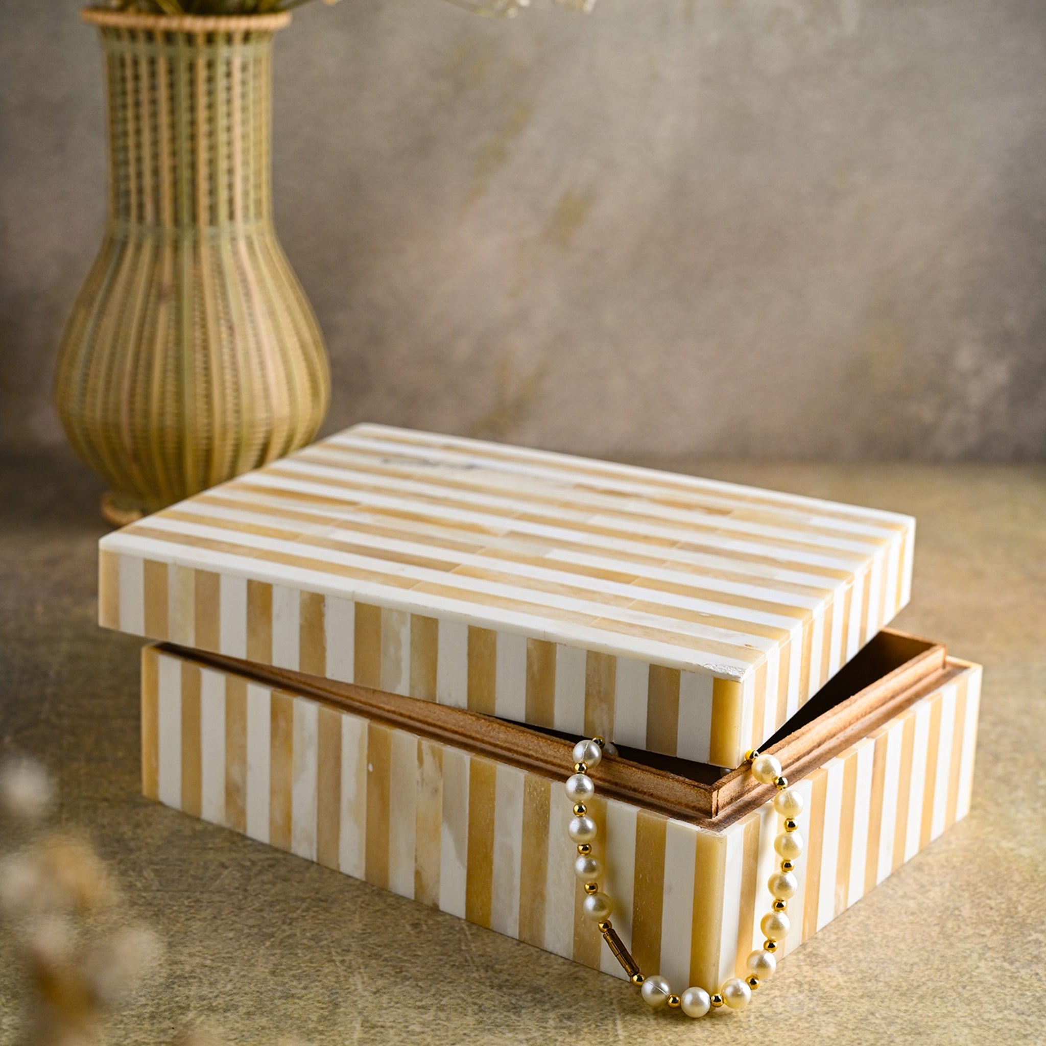 Tivara Bone Inlay Box - Wisteria