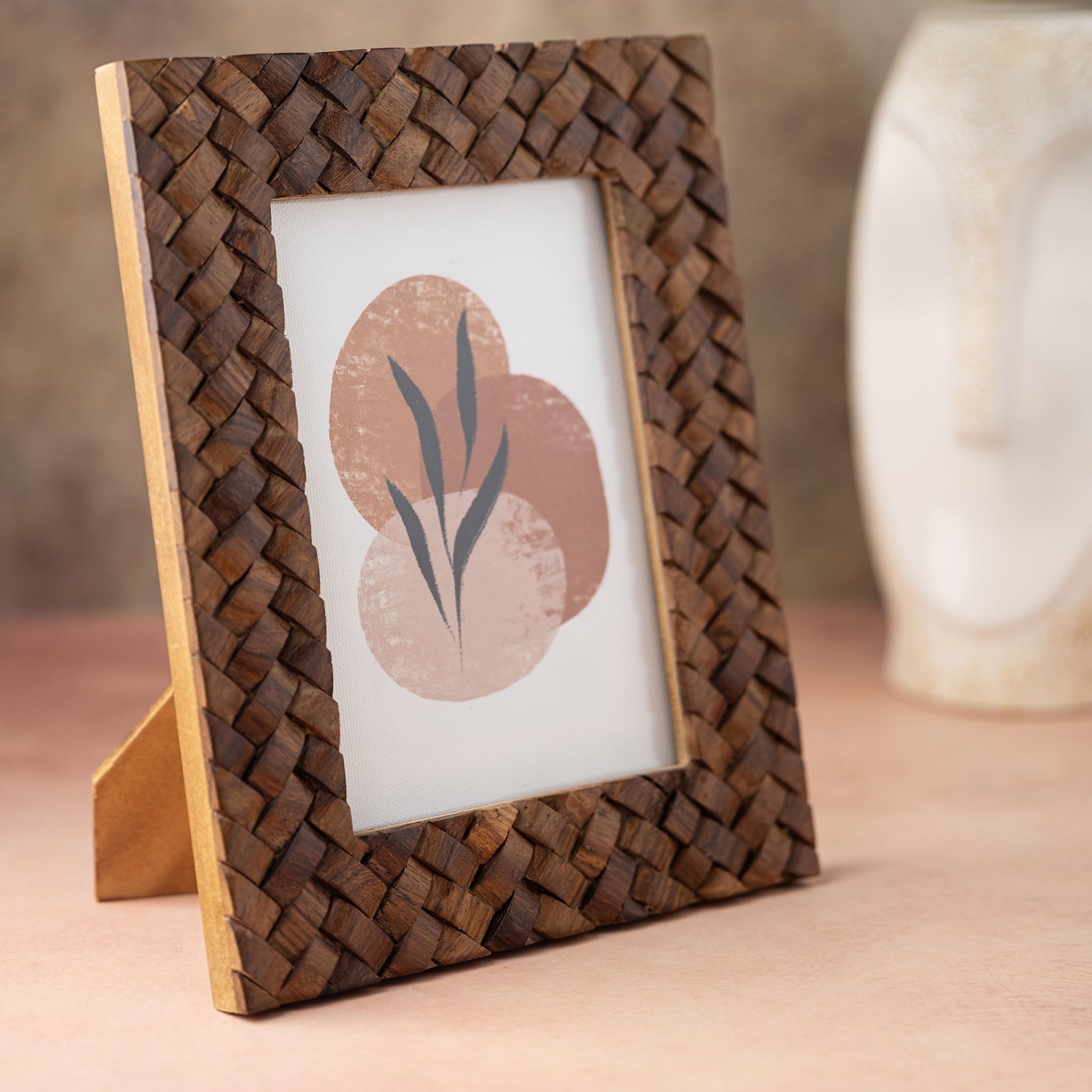 Brenholt Woven Wood Frame - Wisteria