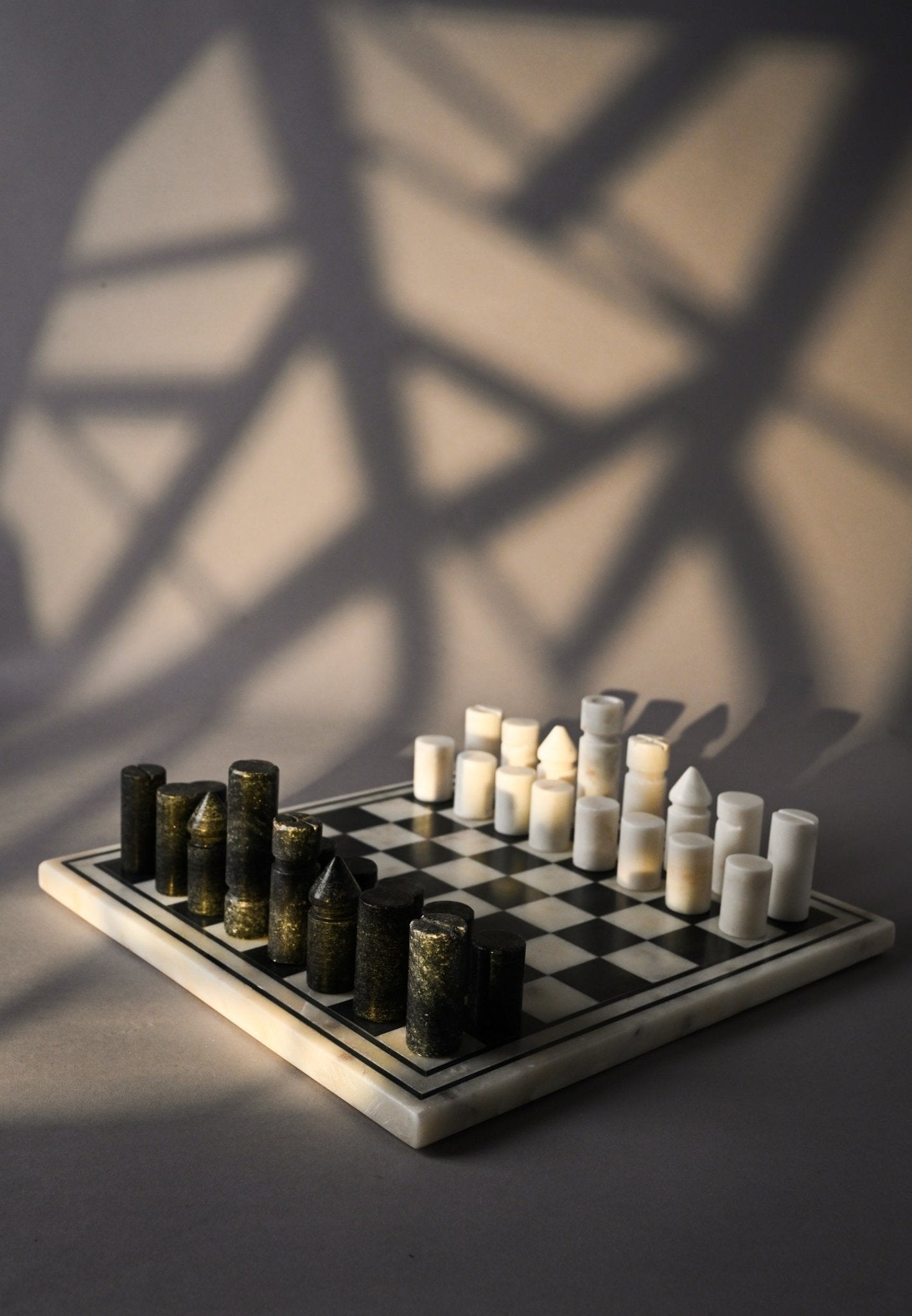 Caldera Marble Chess Set - Wisteria
