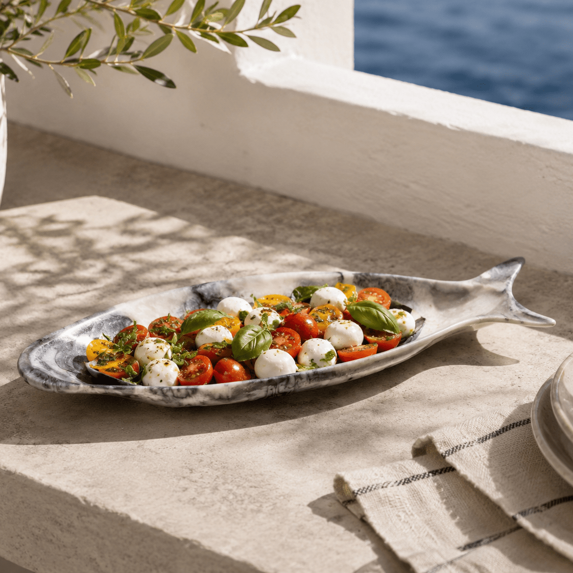 Tessaro Fish Platter Set - Wisteria
