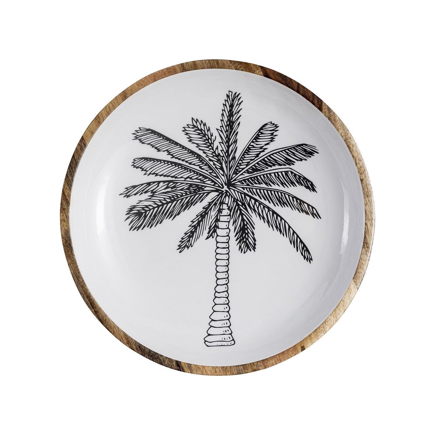 Zarello Palm Serving Bowl - Wisteria