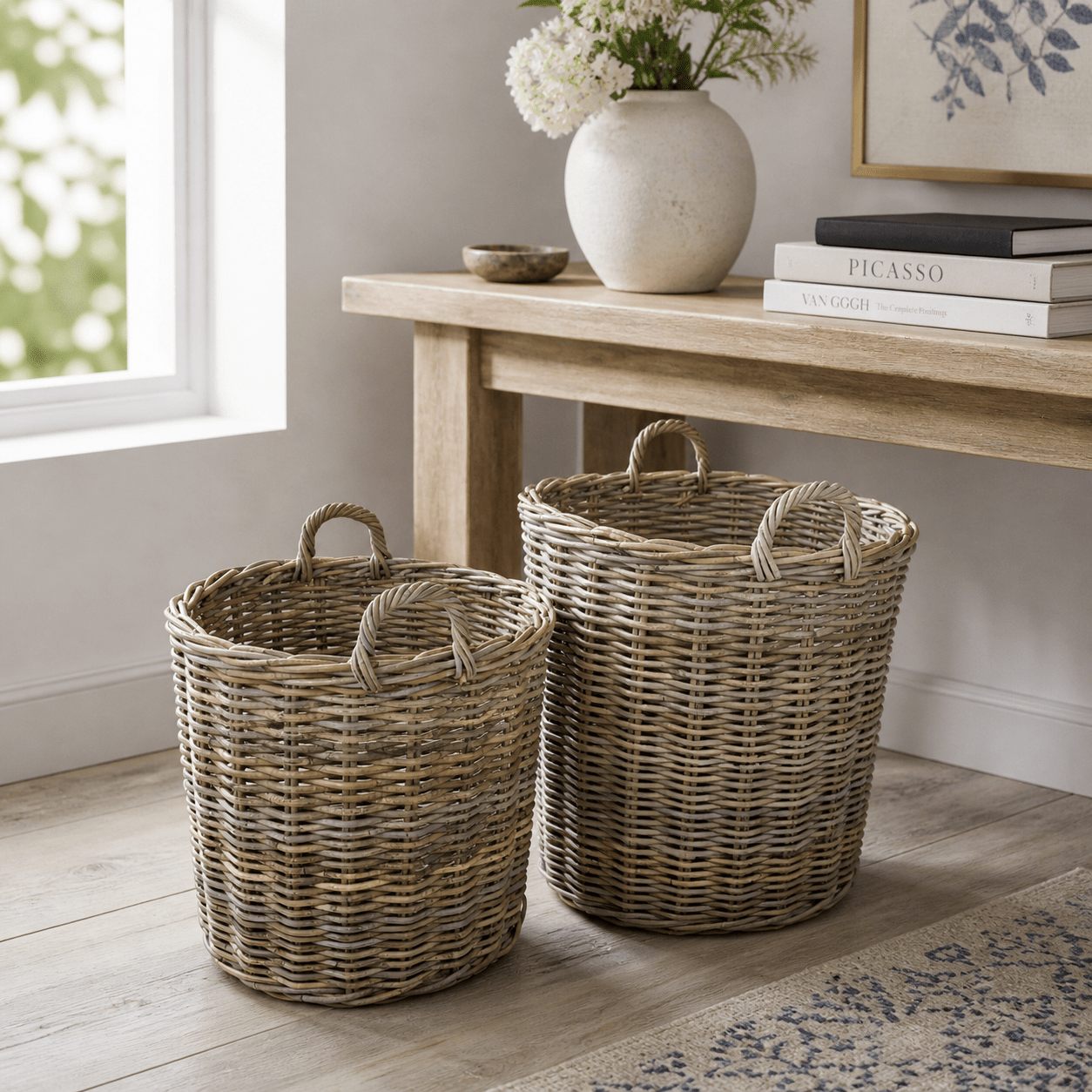 Orvella Rattan Basket Set - Wisteria