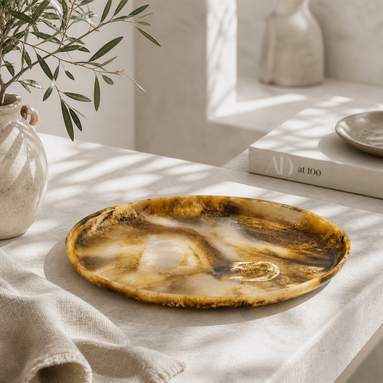 Aurello Resin Serving Tray - Wisteria