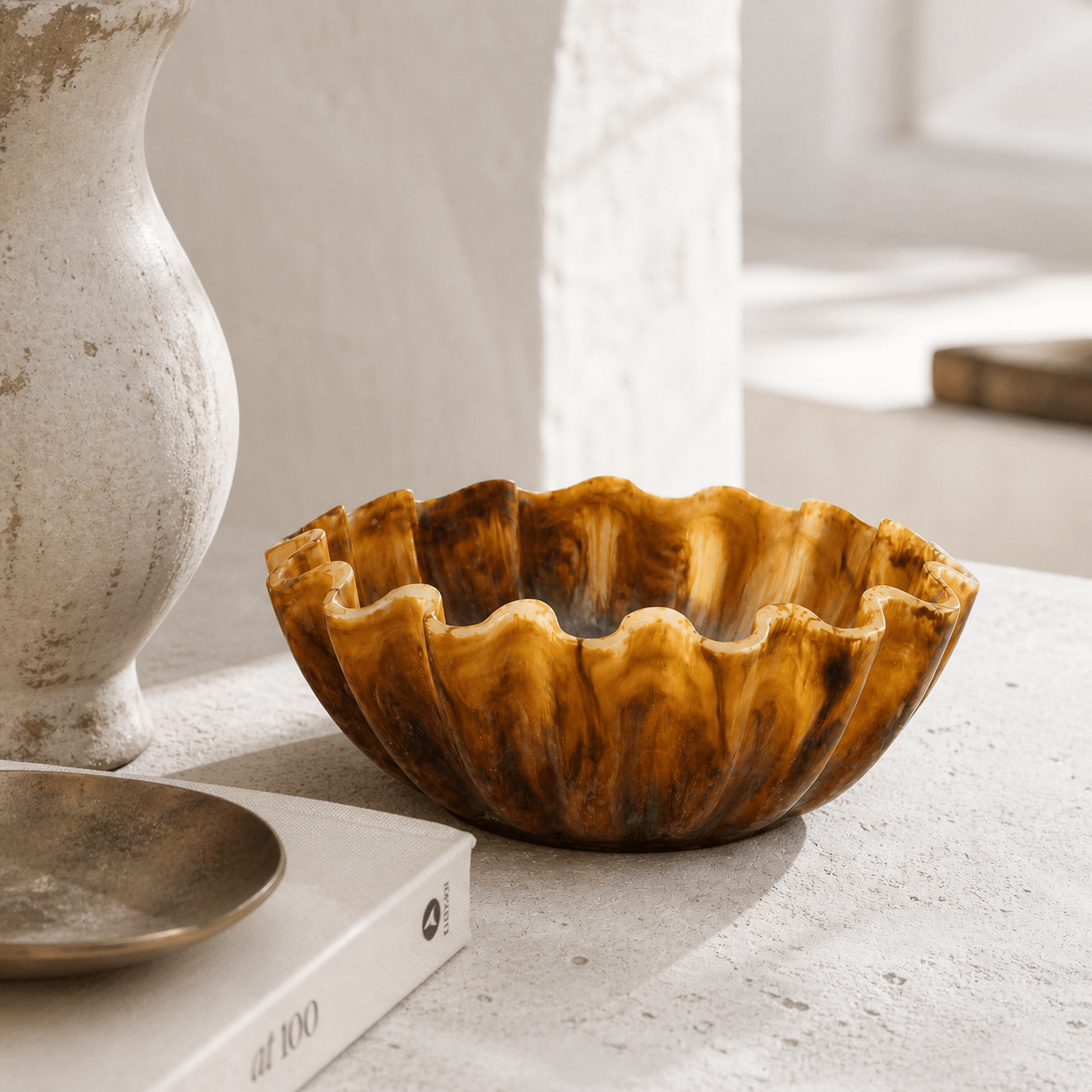 Umbera Resin Serving Bowl - Wisteria