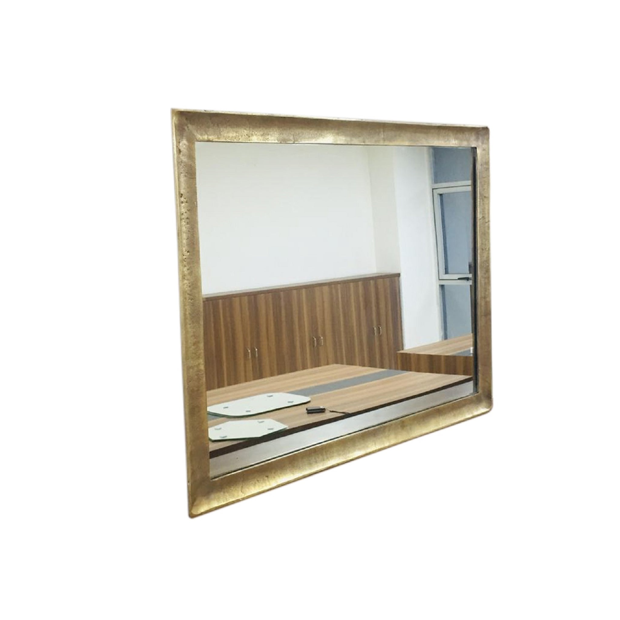 Ios Brass Finish Mirror - Wisteria