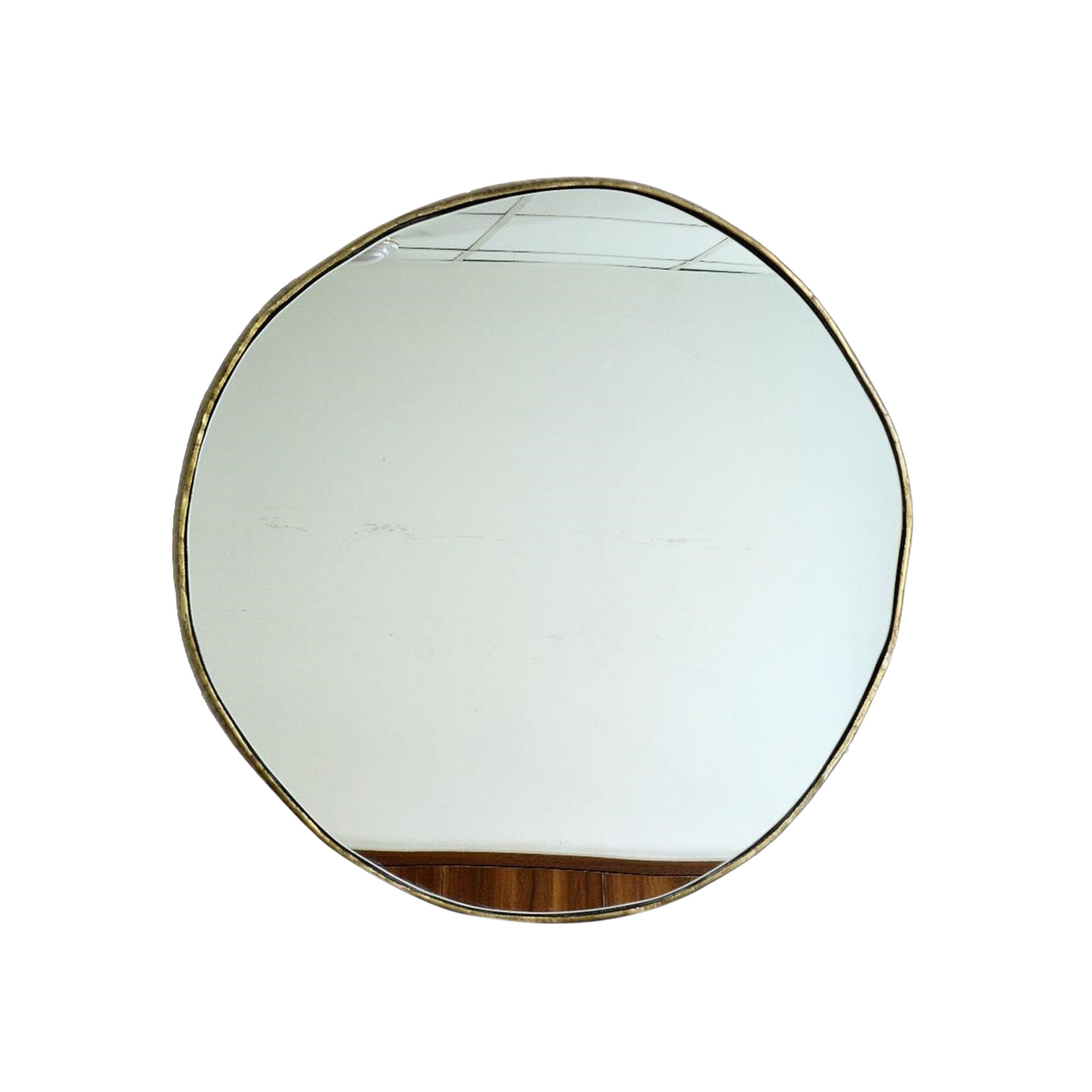 Zaffre Brass Finish Mirror - Wisteria