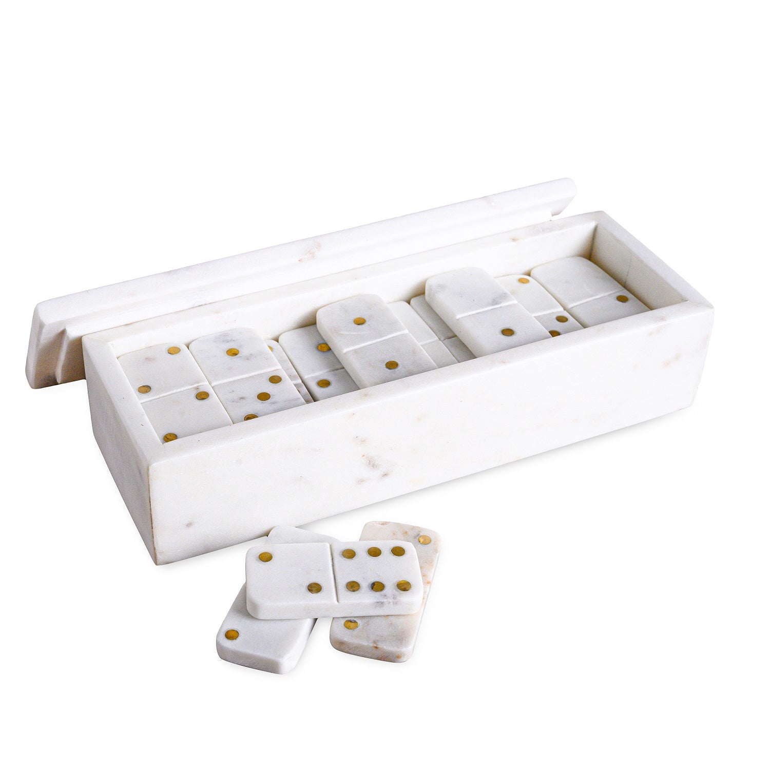 Milos Marble Domino Set - Wisteria